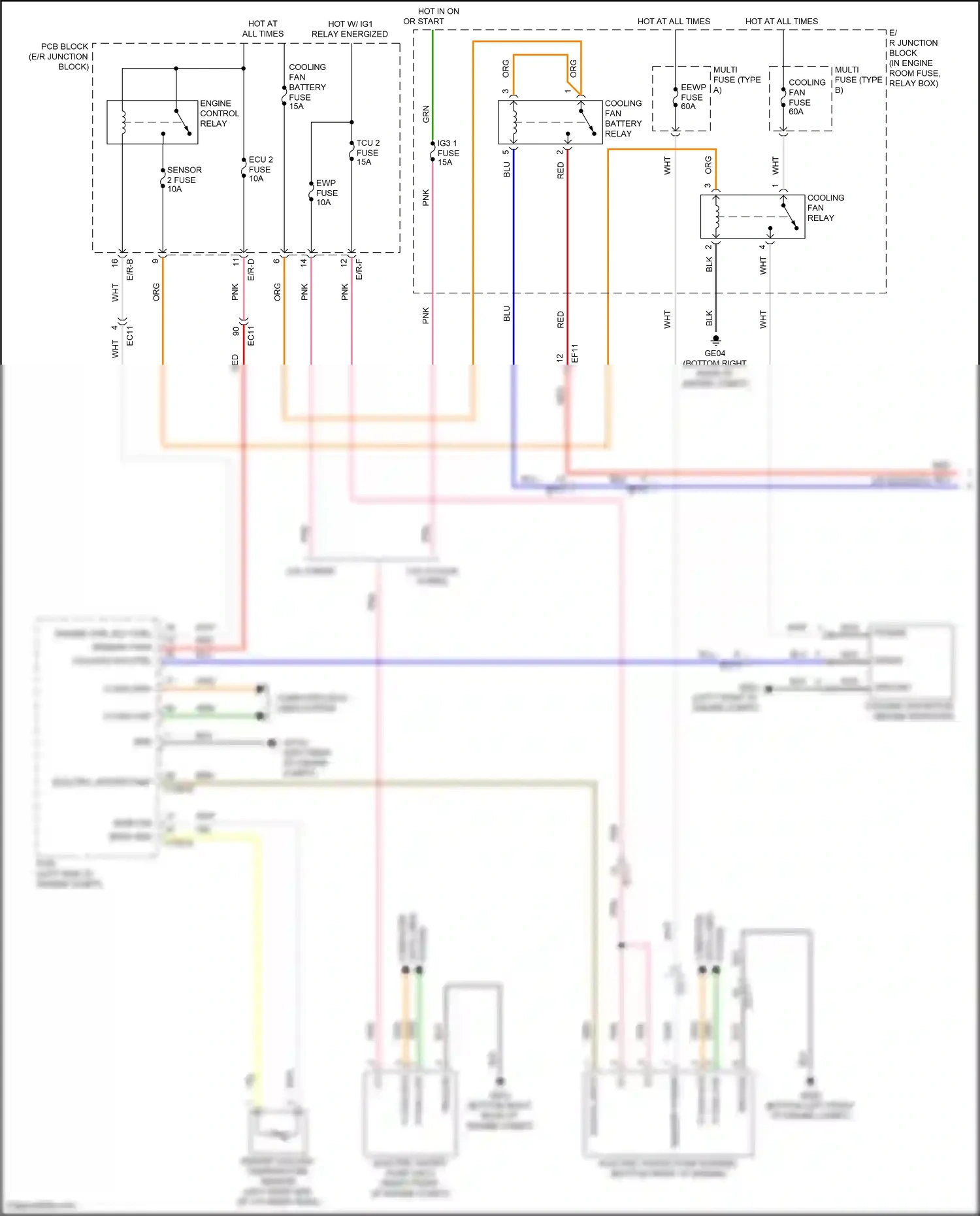 Hyundai Sonata VII (2014-2017) computer wiring diagram  (3 of 10)