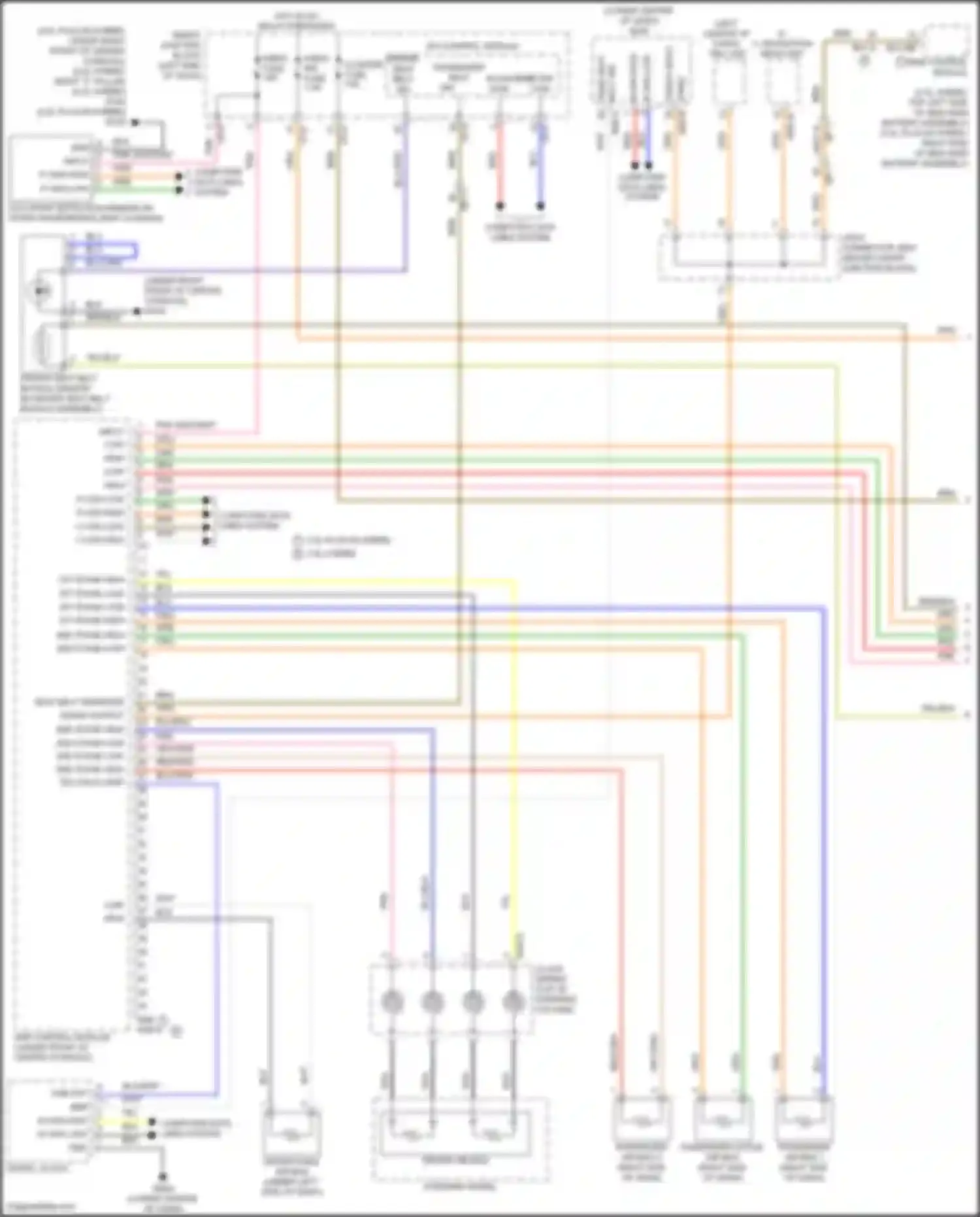 Wiring diagram digital clock for Hyundai Sonata VII (2014-2017) (9 of 23)