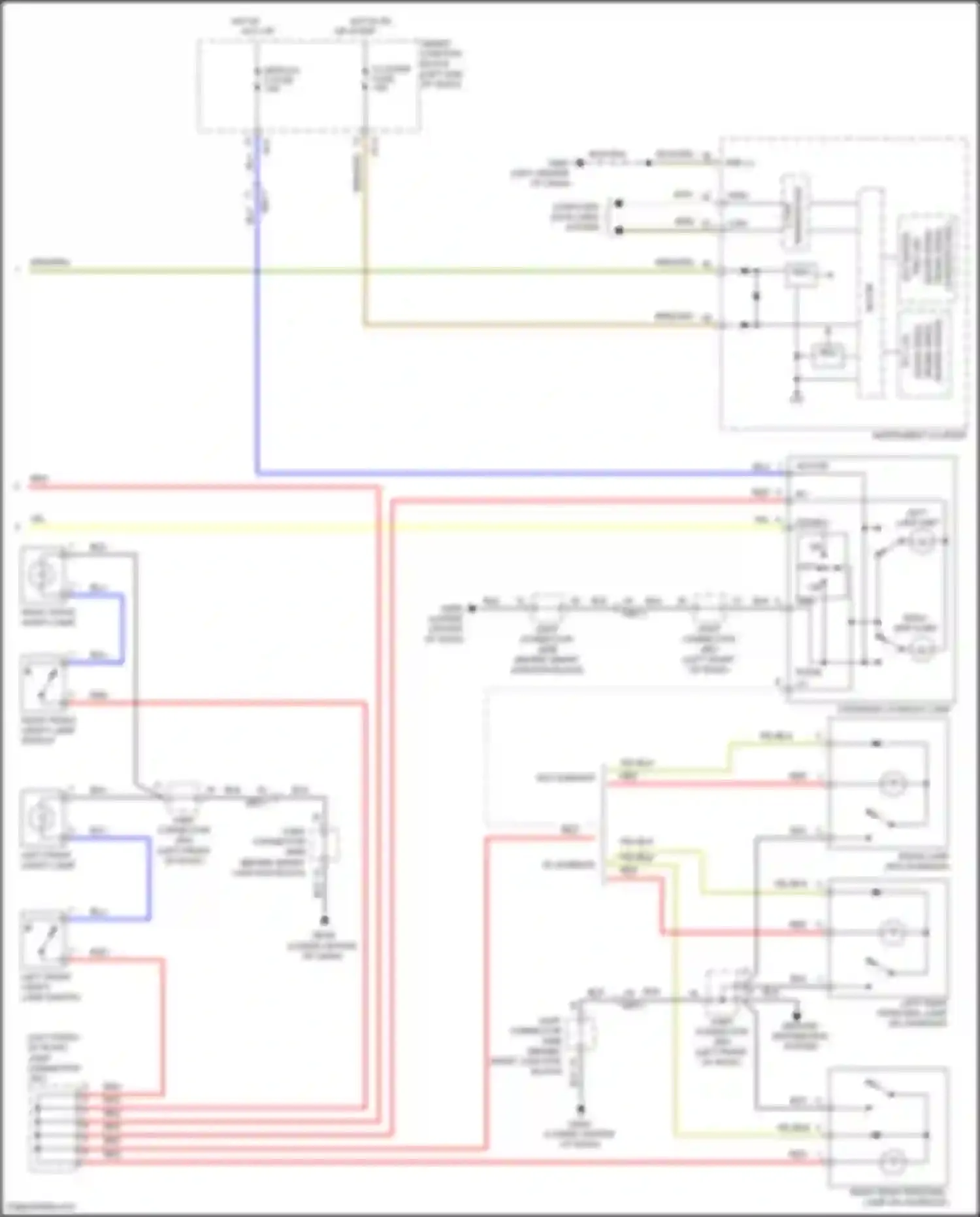 Wiring diagram door open for Hyundai Sonata VII (2014-2017) (1 of 2)
