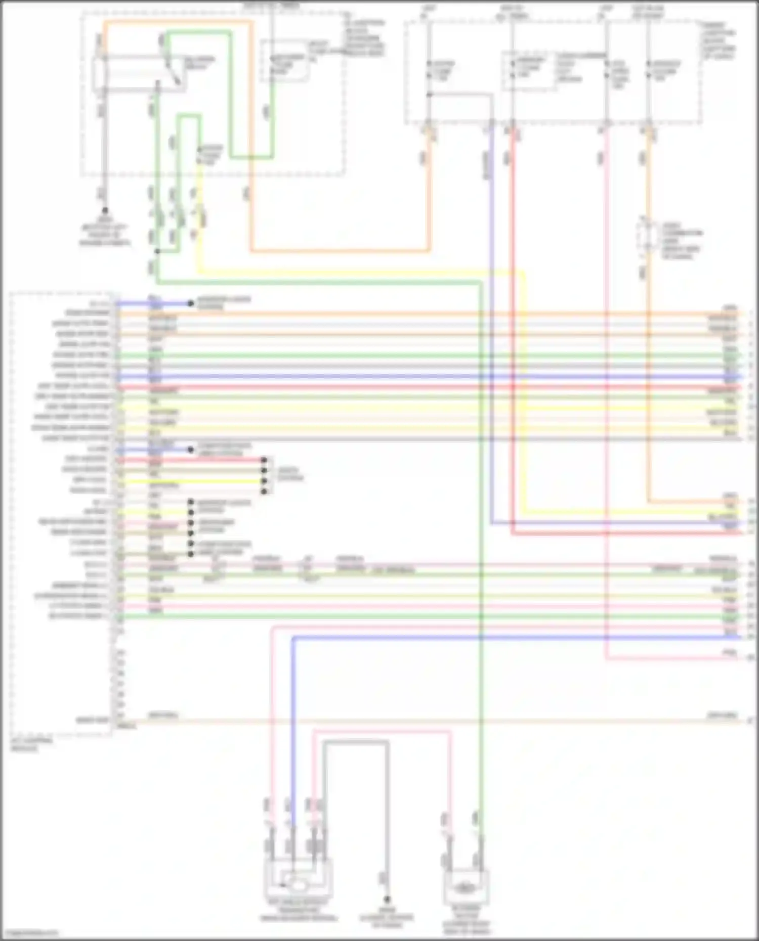 Wiring diagram drv temp actr f/b for Hyundai Sonata VII (2014-2017) (1 of 5)