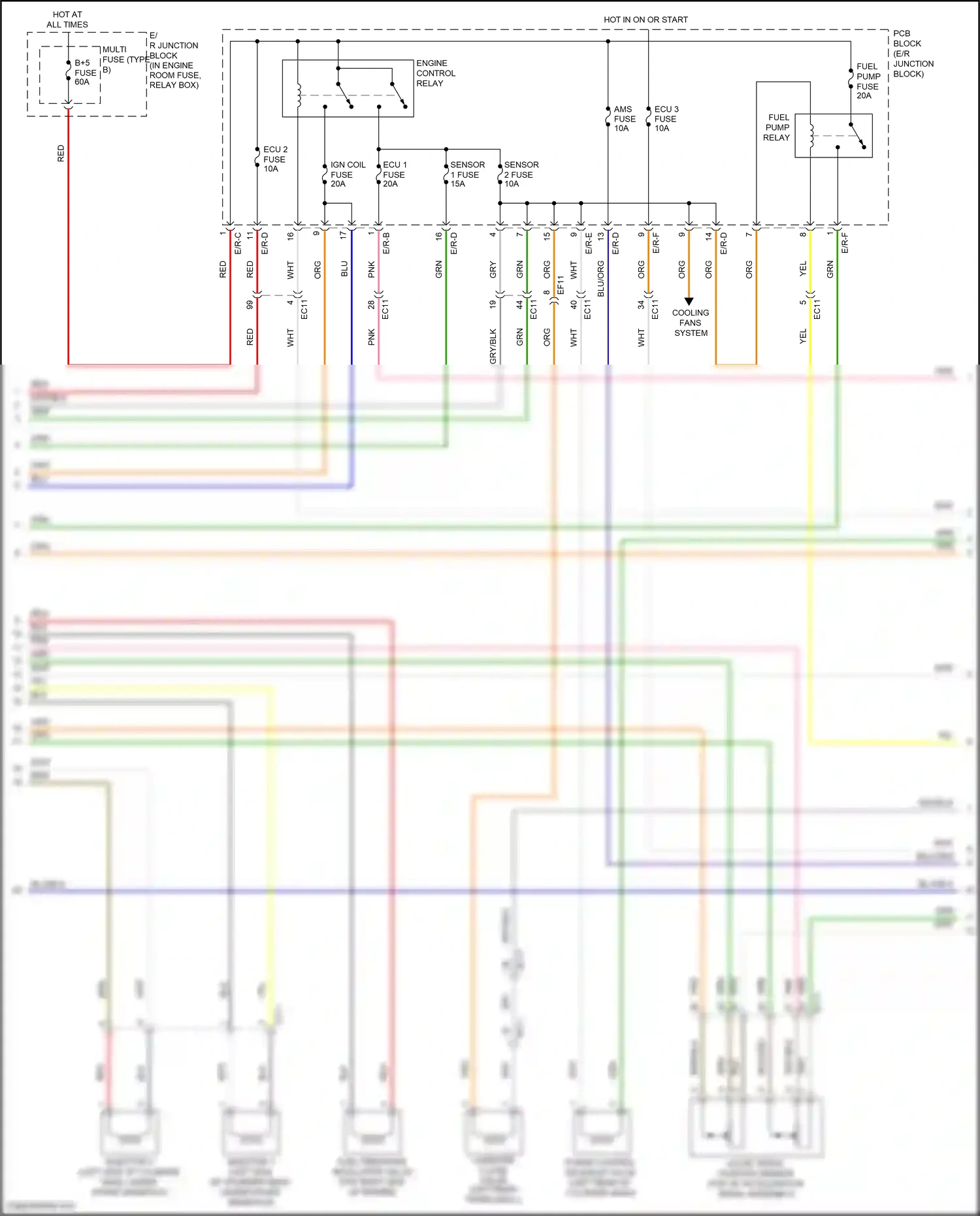 Wiring diagram e/r-b for Hyundai Sonata VII (2014-2017) (20 of 28)