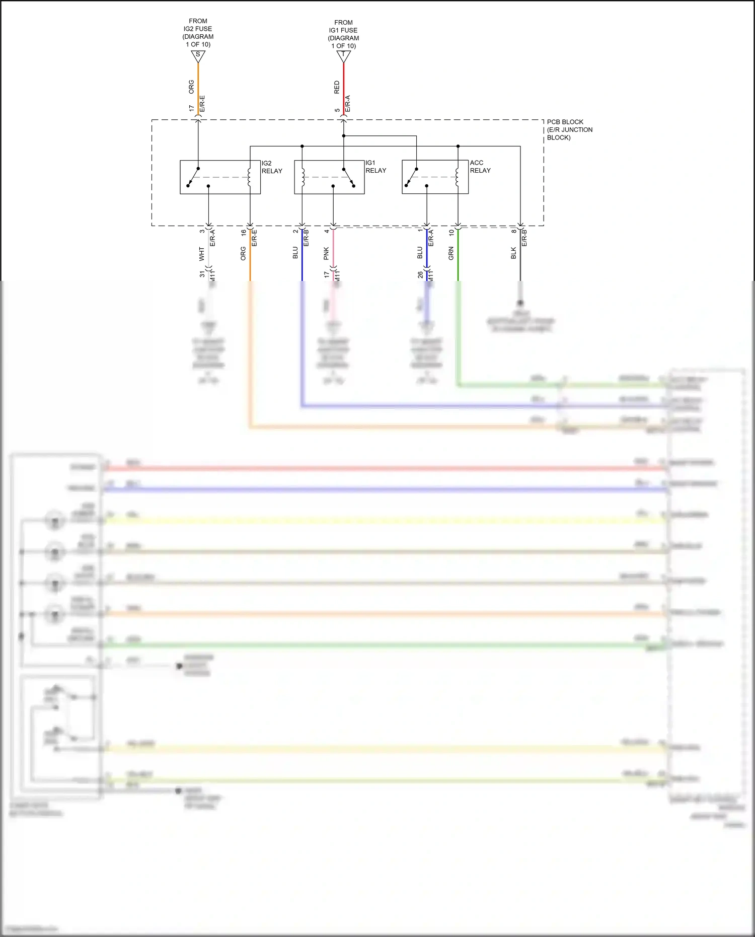 Wiring diagram e/r-b for Hyundai Sonata VII (2014-2017) (8 of 28)