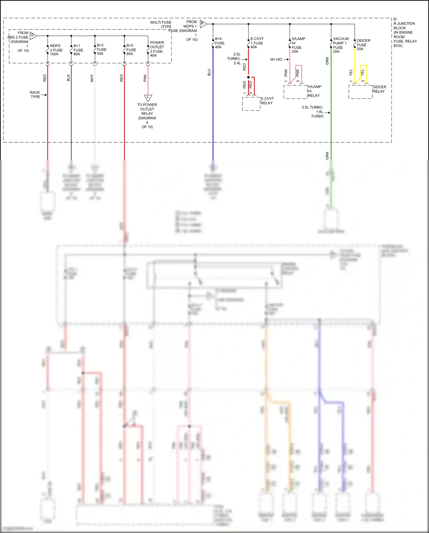 Wiring diagram e/r-b for Hyundai Sonata VII (2014-2017) (7 of 28)