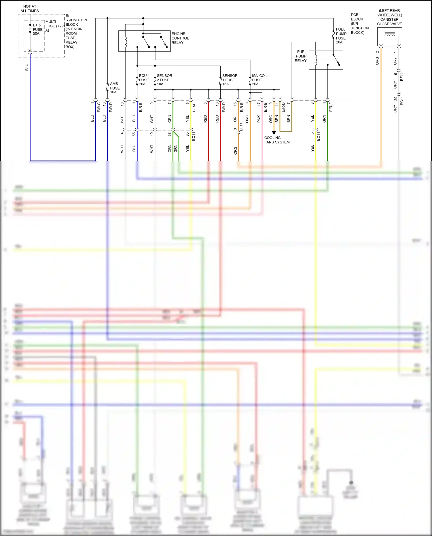 Wiring diagram e/r-d for Hyundai Sonata VII (2014-2017) (28 of 46)