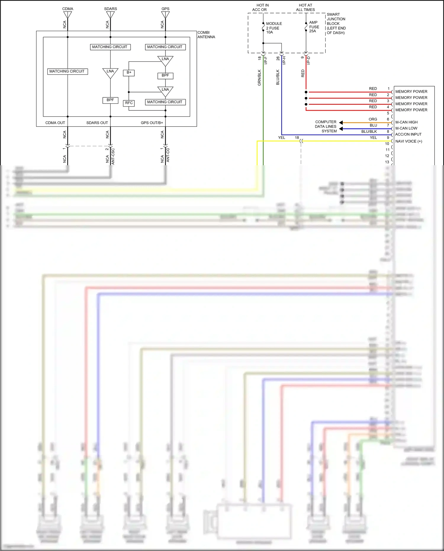 Wiring diagram grn for Hyundai Sonata VII (2014-2017) (27 of 284)