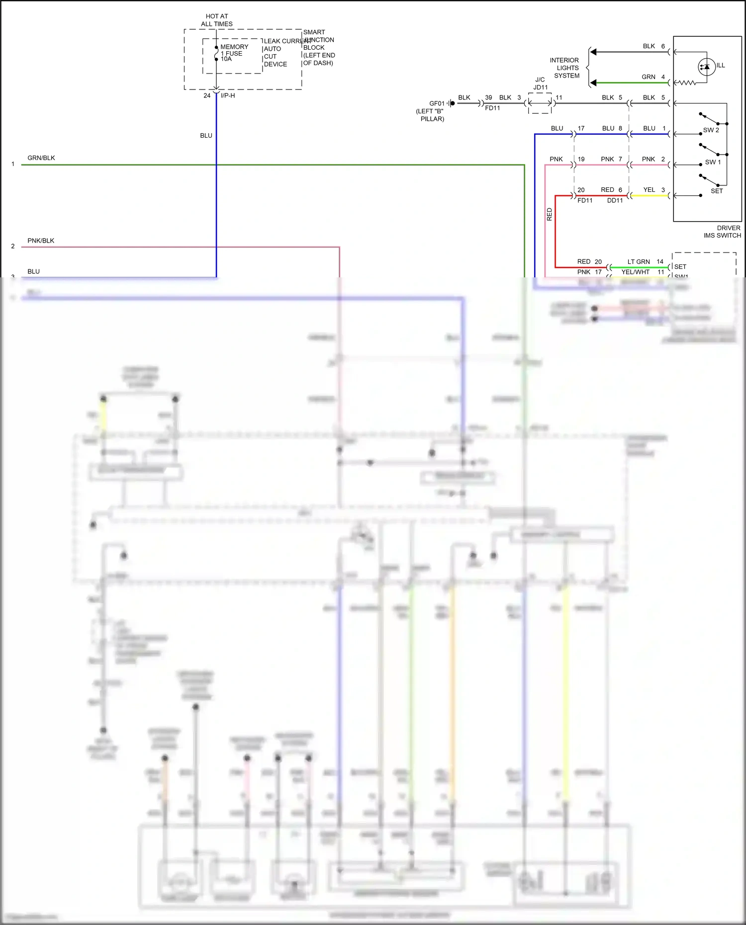 Wiring diagram grn for Hyundai Sonata VII (2014-2017) (157 of 284)