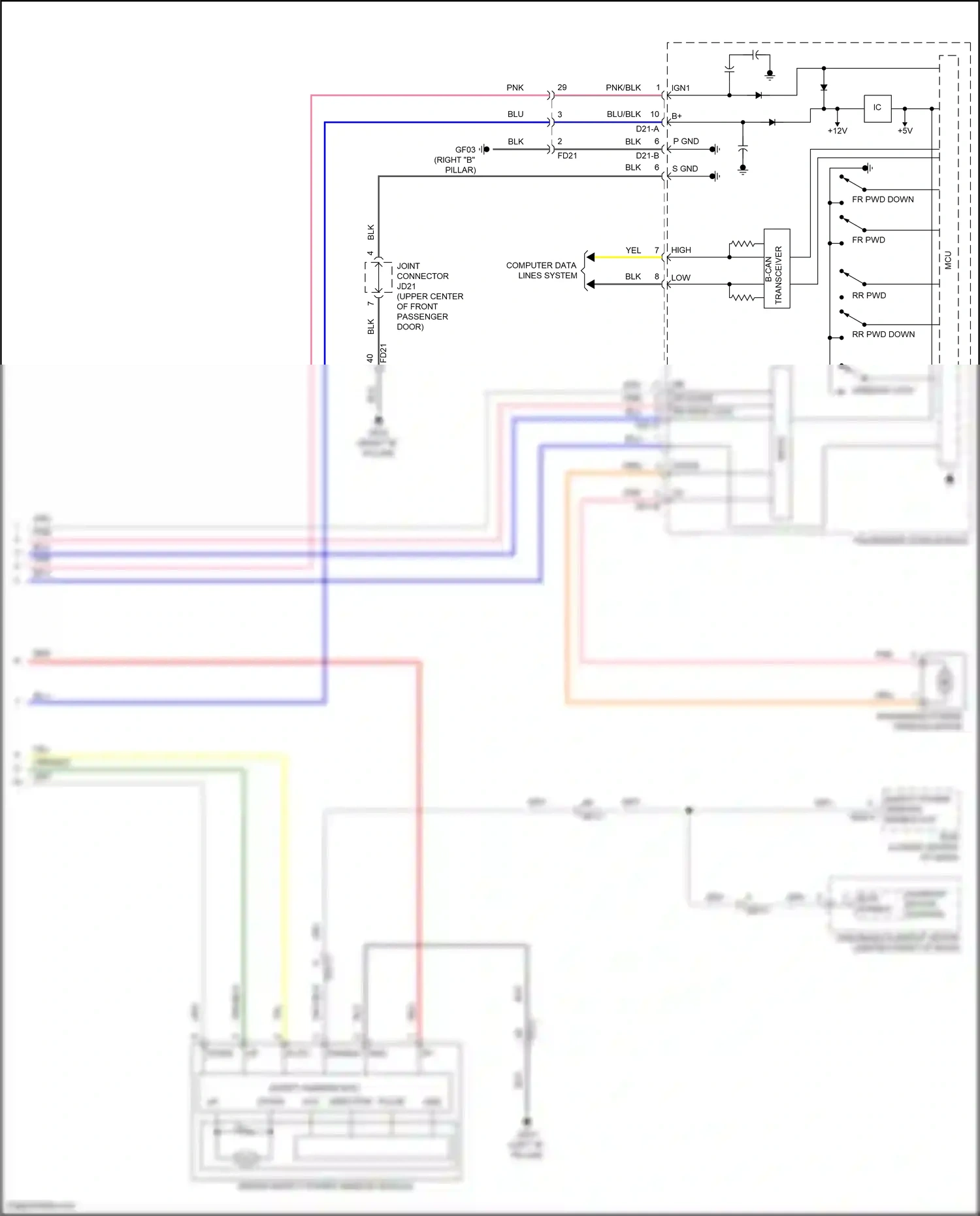 Wiring diagram gry for Hyundai Sonata VII (2014-2017) (33 of 230)