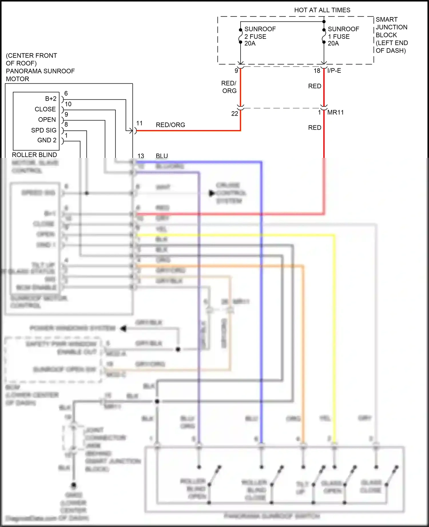 Wiring diagram gry for Hyundai Sonata VII (2014-2017) (109 of 230)
