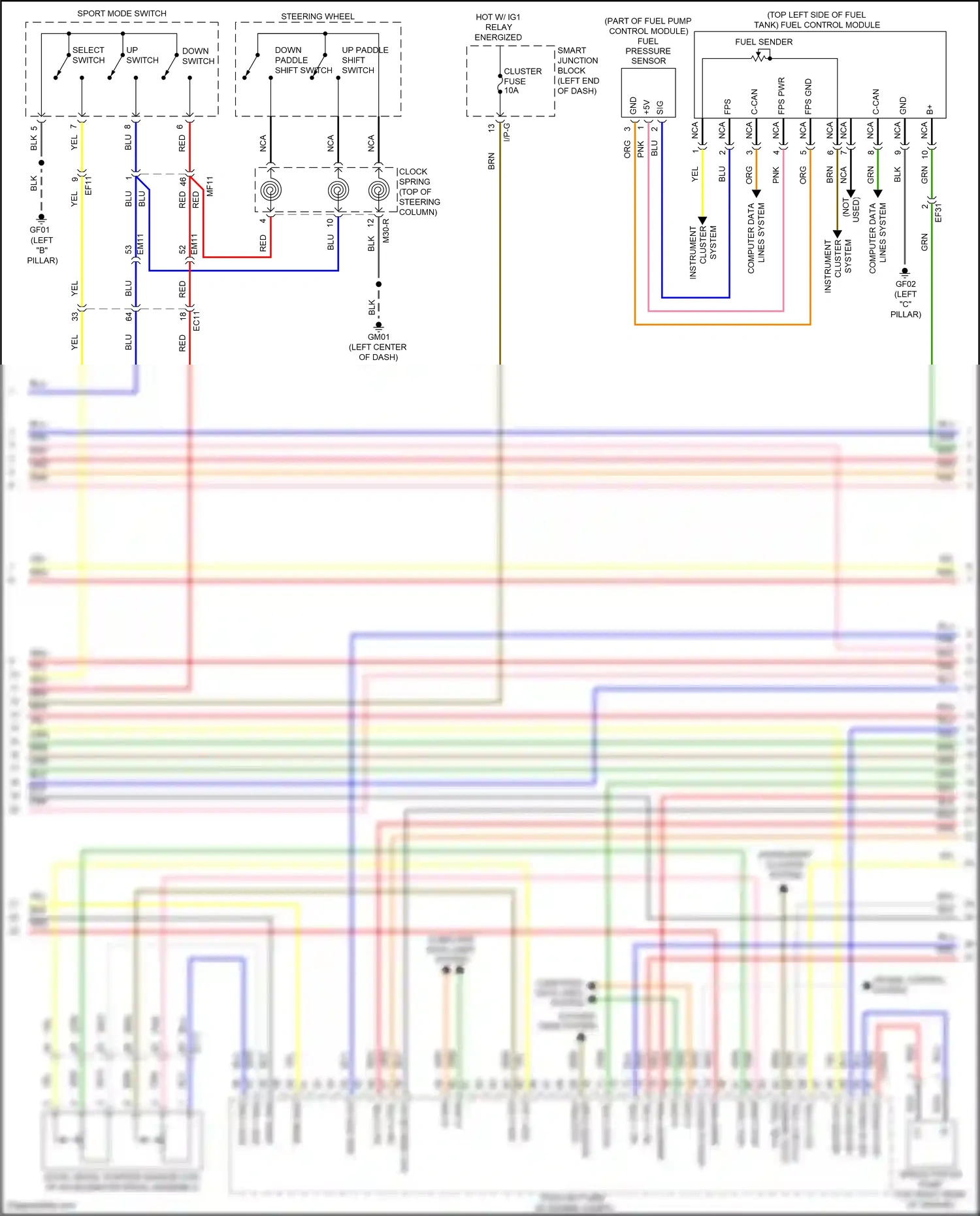 Wiring diagram gry for Hyundai Sonata VII (2014-2017) (199 of 230)