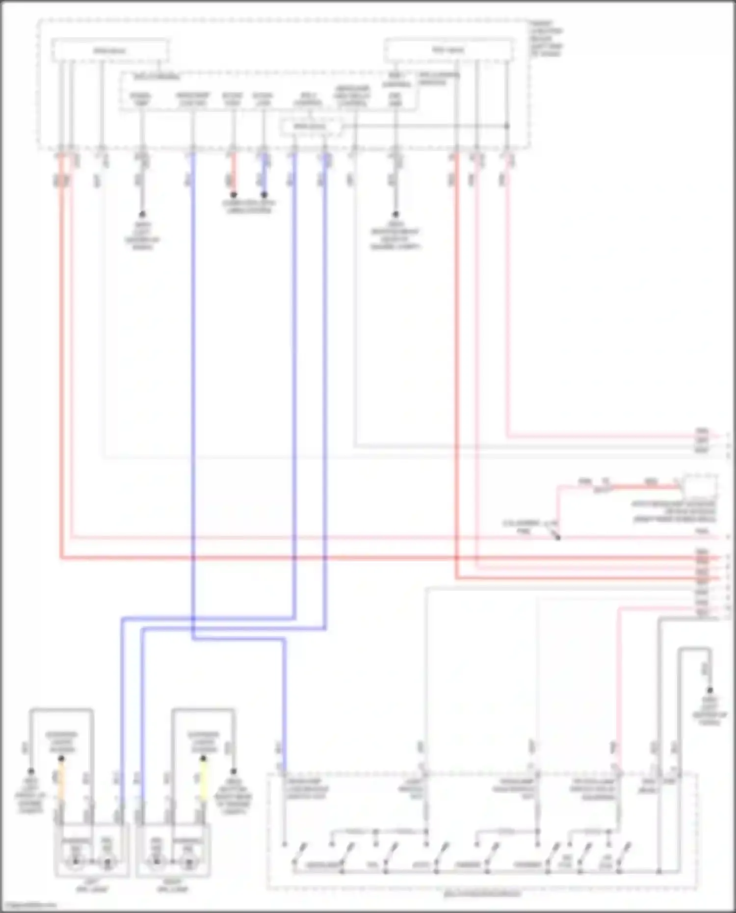 Wiring diagram headlamp high switch out for Hyundai Sonata VII (2014-2017) (3 of 3)