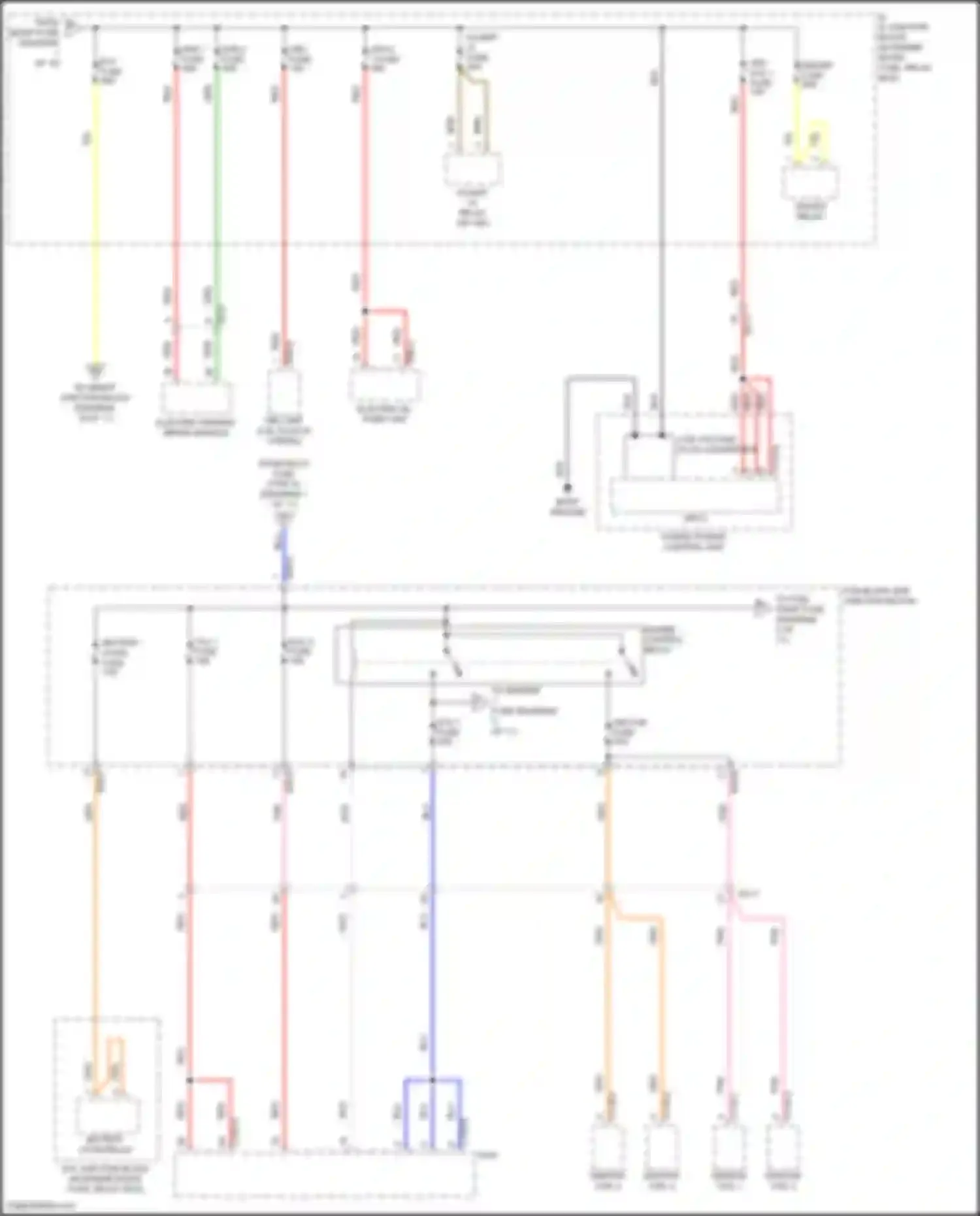 Wiring diagram hybrid power control unit for Hyundai Sonata VII (2014-2017) (3 of 7)