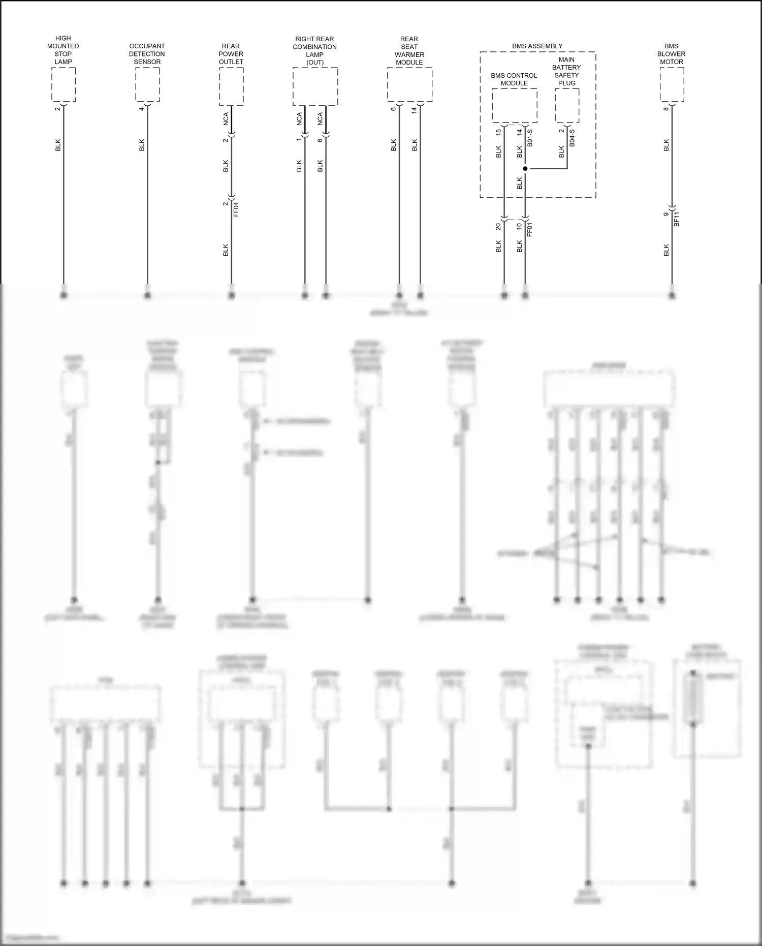 Wiring diagram ignition coil 1 for Hyundai Sonata VII (2014-2017) (3 of 15)