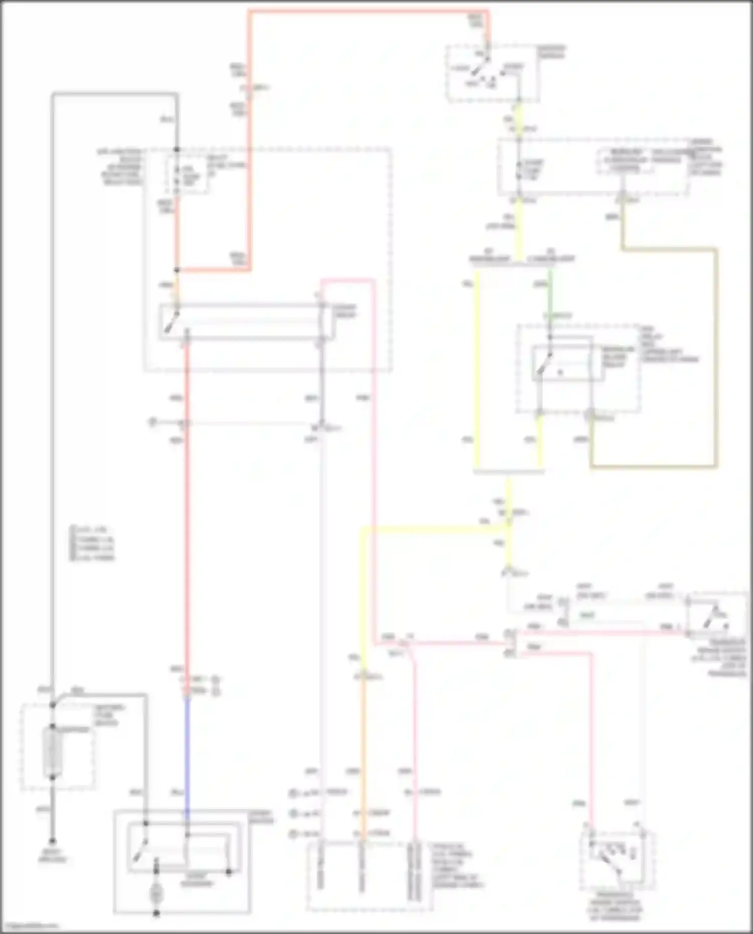 Wiring diagram ignition switch for Hyundai Sonata VII (2014-2017) (2 of 2)