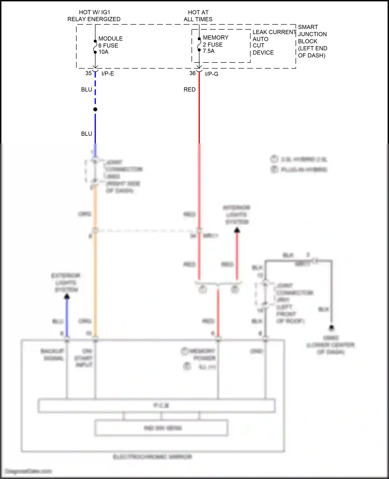 Hyundai Sonata VII (2014-2017) input wiring diagram  (6 of 17)