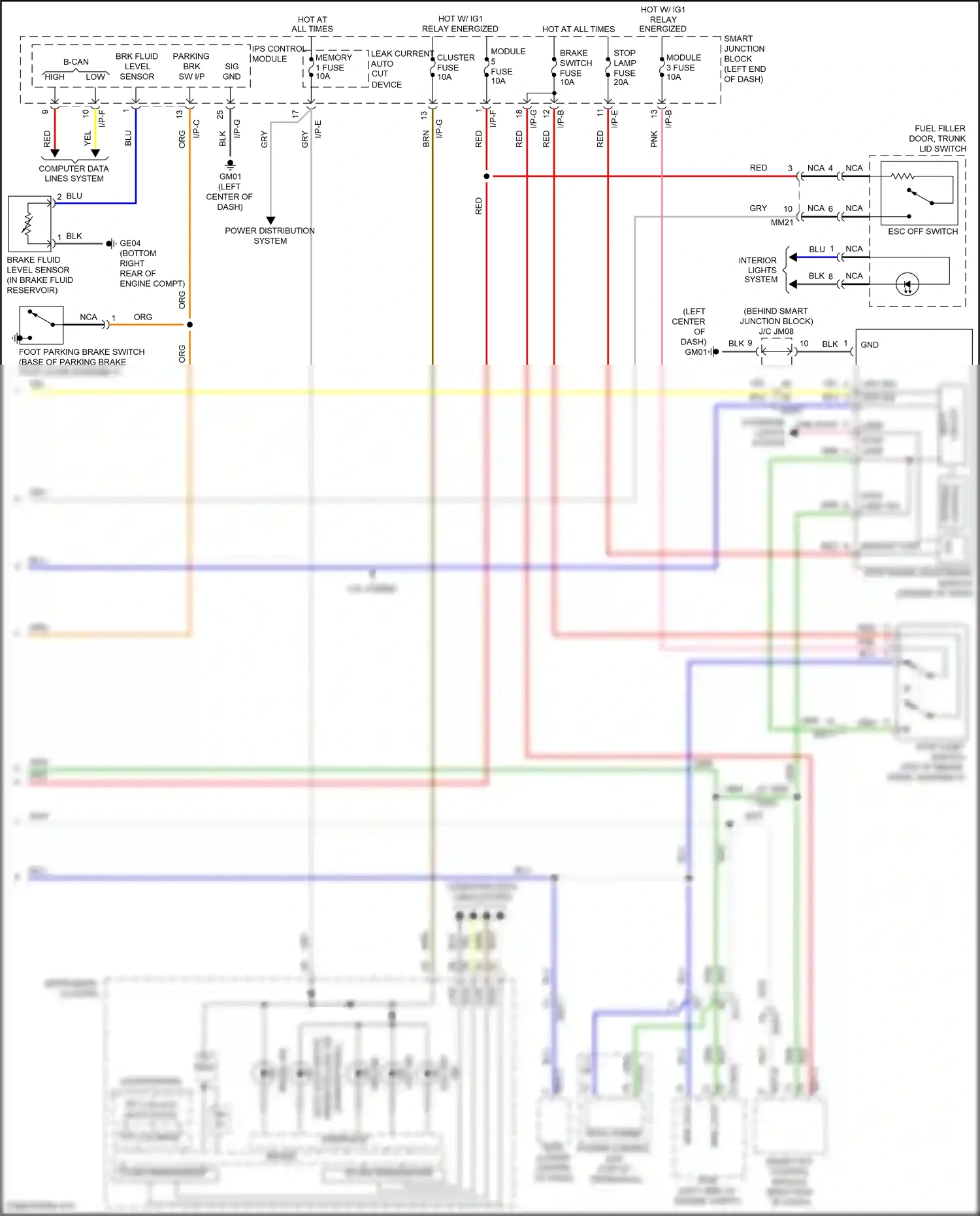 Hyundai Sonata VII (2014-2017) input wiring diagram  (3 of 17)
