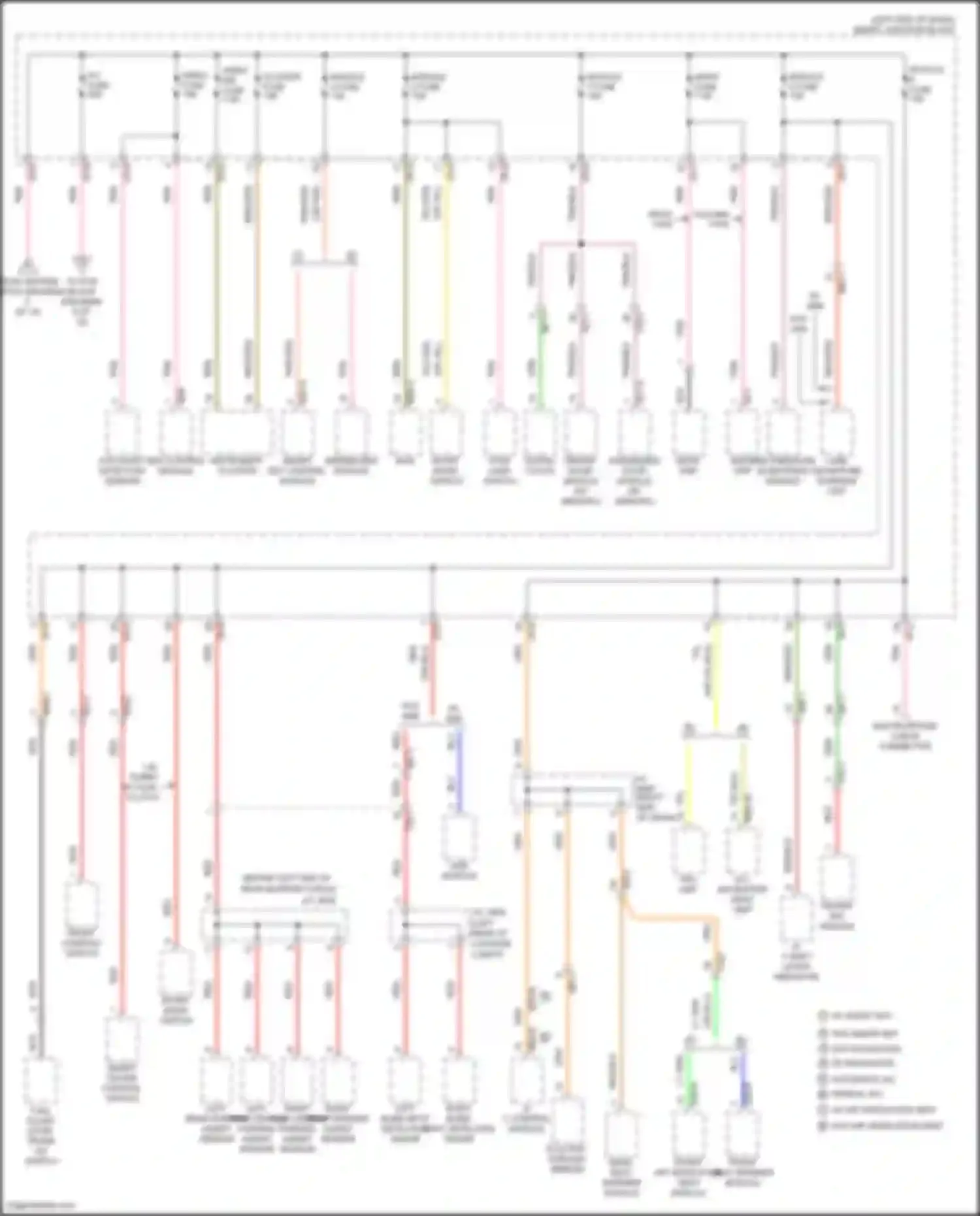 Wiring diagram left blind spot detection radar for Hyundai Sonata VII (2014-2017) (9 of 11)