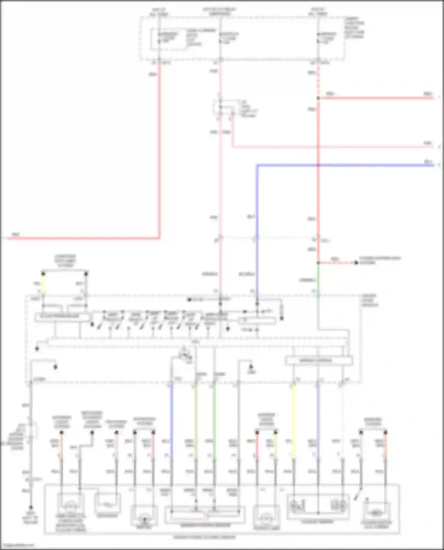 Wiring diagram left "c" pillar) for Hyundai Sonata VII (2014-2017) (19 of 35)
