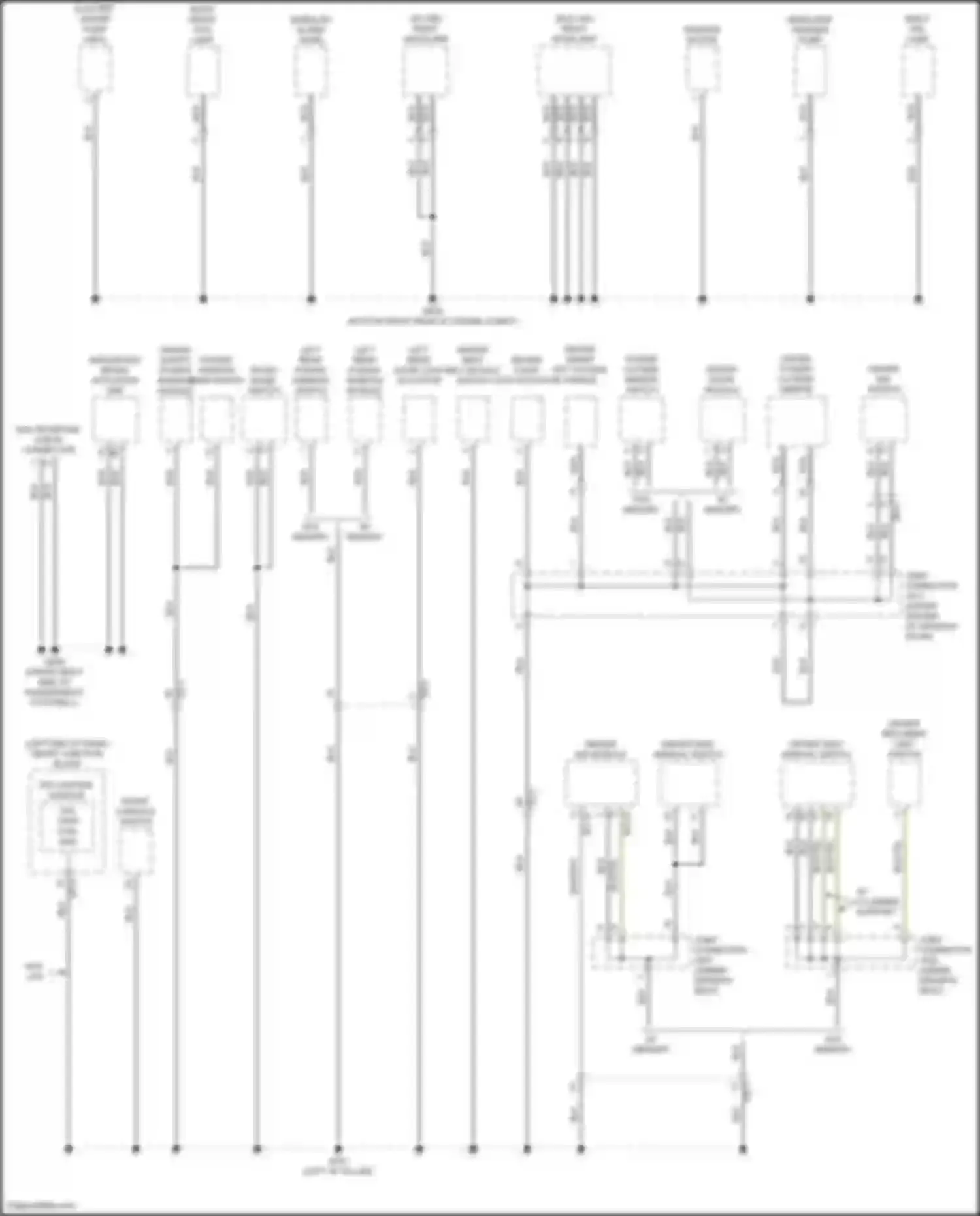 Wiring diagram left rear power window module for Hyundai Sonata VII (2014-2017) (2 of 13)