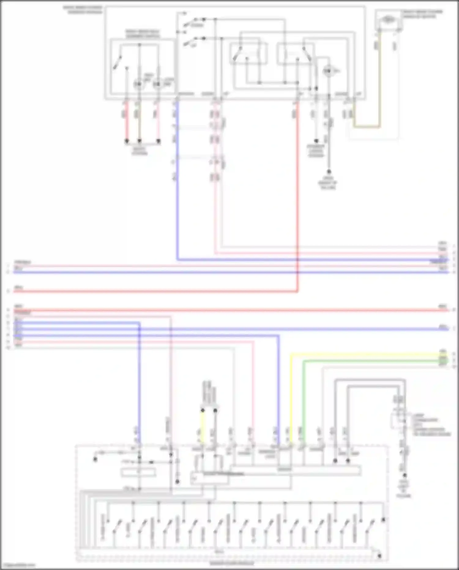 Wiring diagram lr window lock auto for Hyundai Sonata VII (2014-2017) (1 of 2)