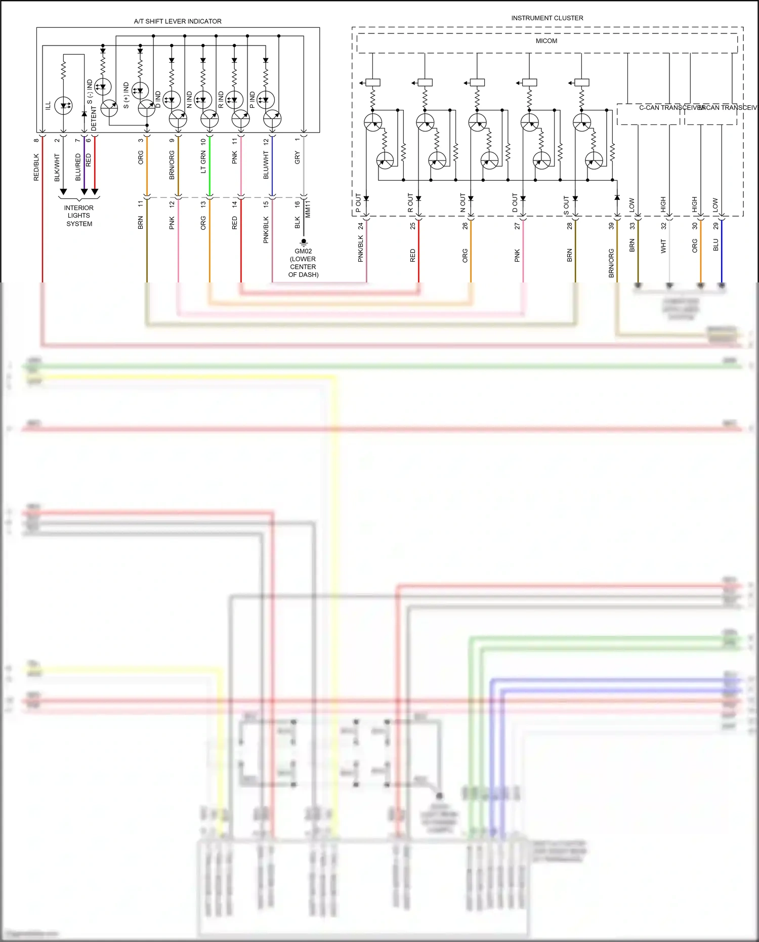 Wiring diagram m-can transceiver for Hyundai Sonata VII (2014-2017) (11 of 15)