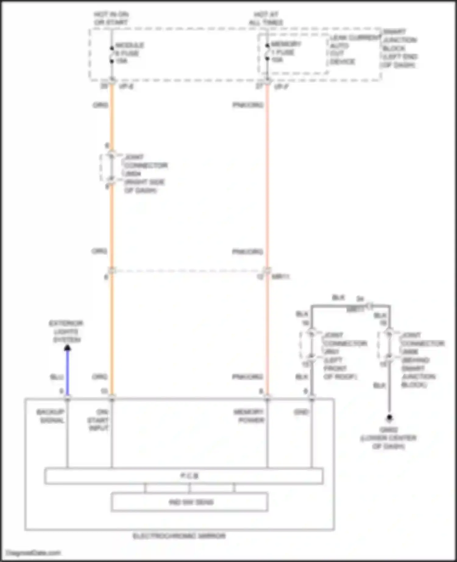 Wiring diagram memory 1 fuse for Hyundai Sonata VII (2014-2017) (45 of 64)