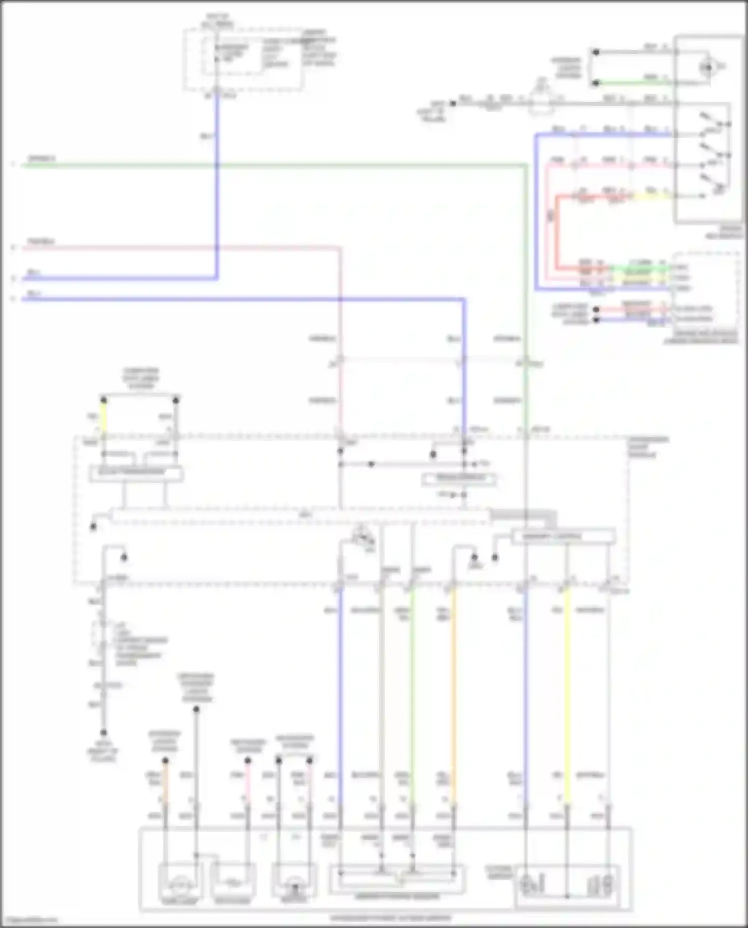 Wiring diagram mirror position sensor for Hyundai Sonata VII (2014-2017) (2 of 4)