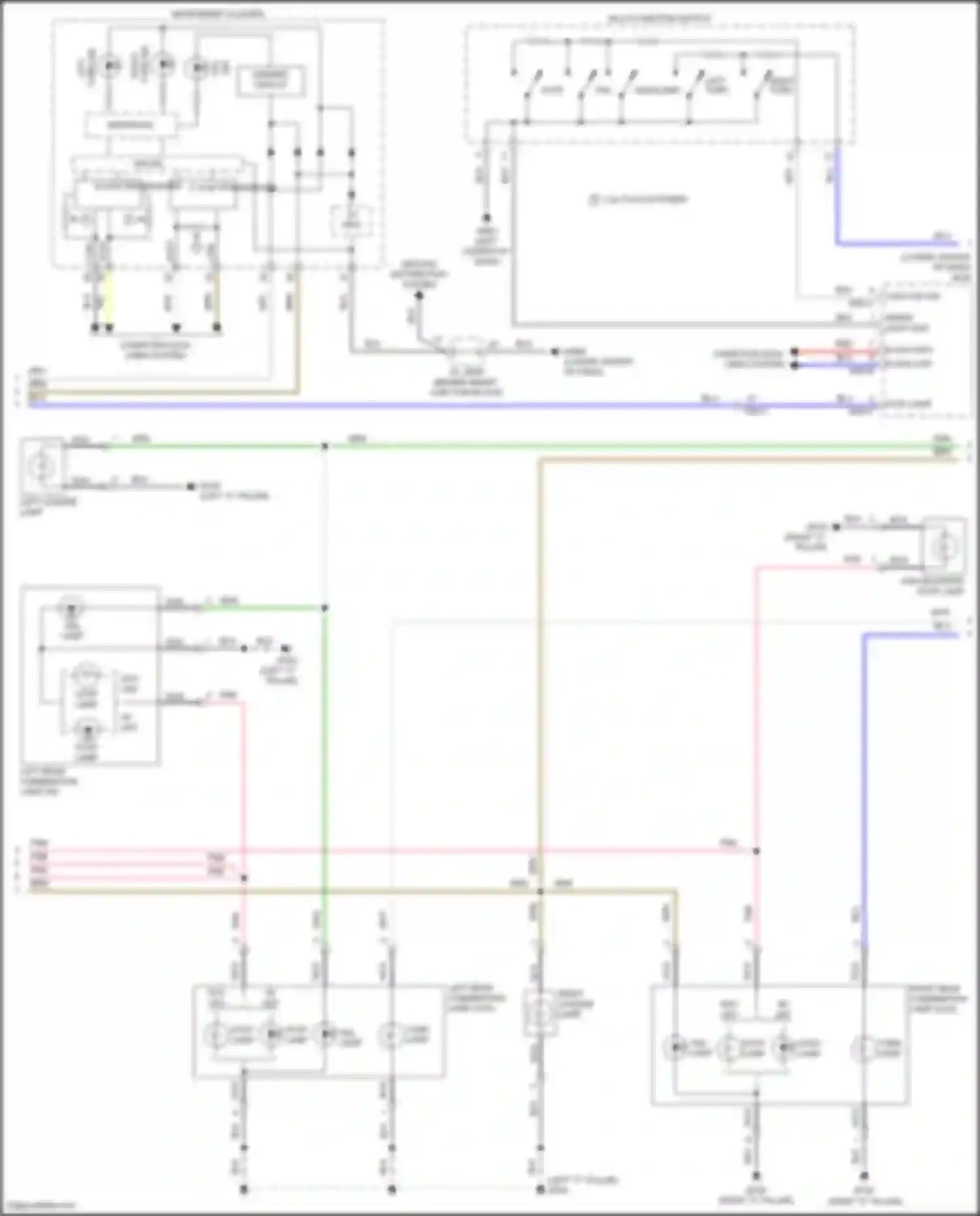 Wiring diagram multi- function switch for Hyundai Sonata VII (2014-2017) (2 of 20)
