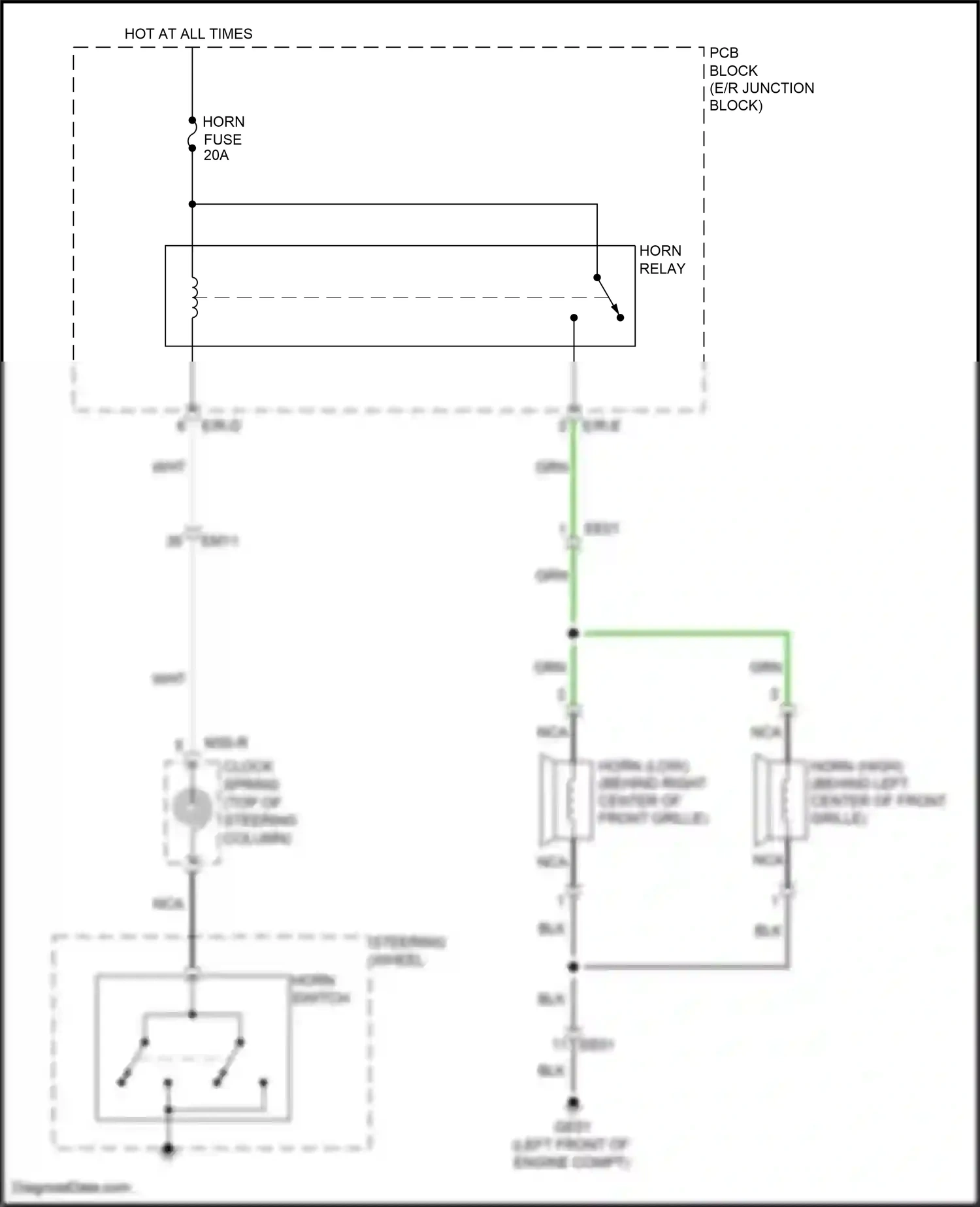 Wiring diagram nca for Hyundai Sonata VII (2014-2017) (36 of 222)