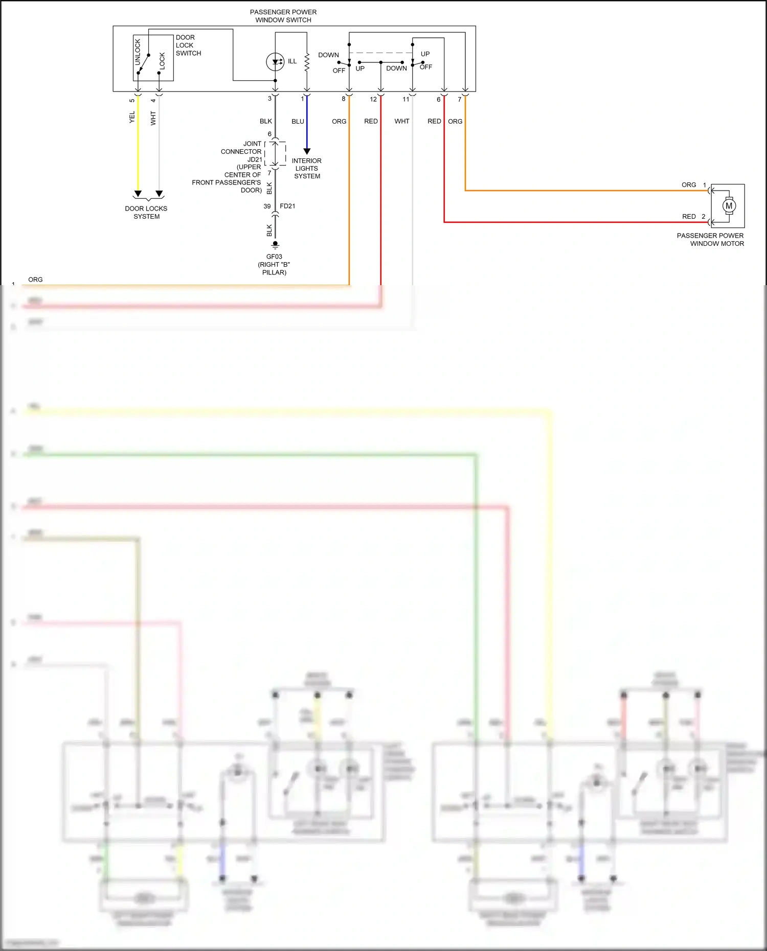 Wiring diagram off down for Hyundai Sonata VII (2014-2017) (1 of 2)