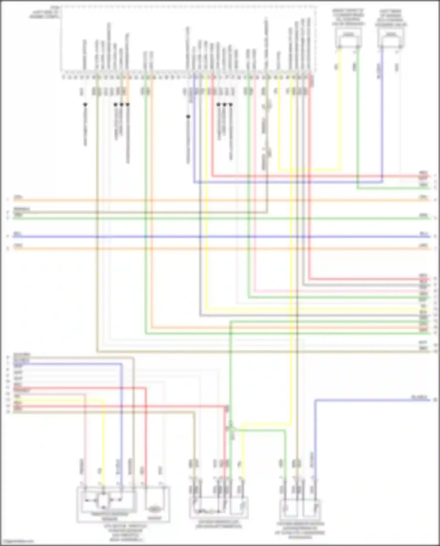 Wiring diagram oxygen sens down sig for Hyundai Sonata VII (2014-2017) (1 of 2)