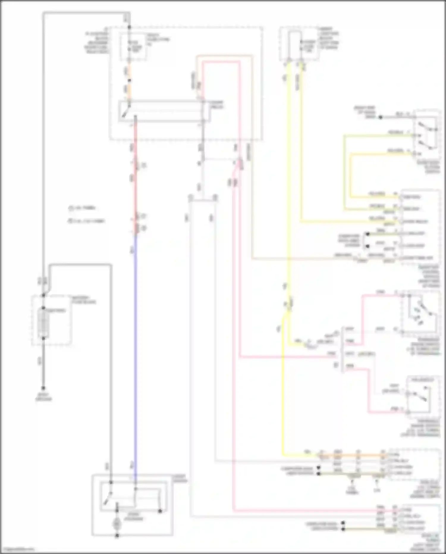 Wiring diagram pnk ctrl sw for Hyundai Sonata VII (2014-2017) (1 of 1)