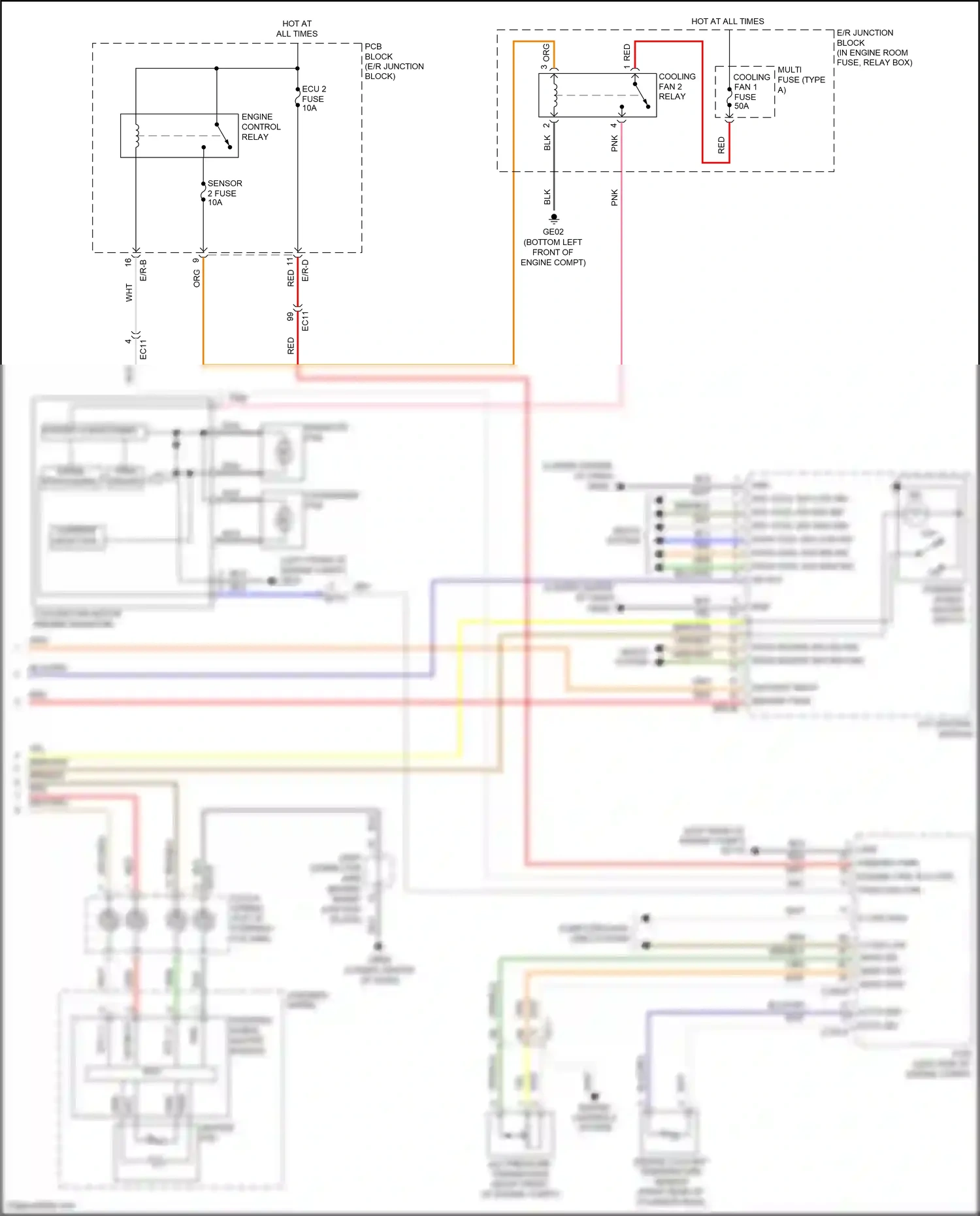 Wiring diagram pnk for Hyundai Sonata VII (2014-2017) (210 of 258)