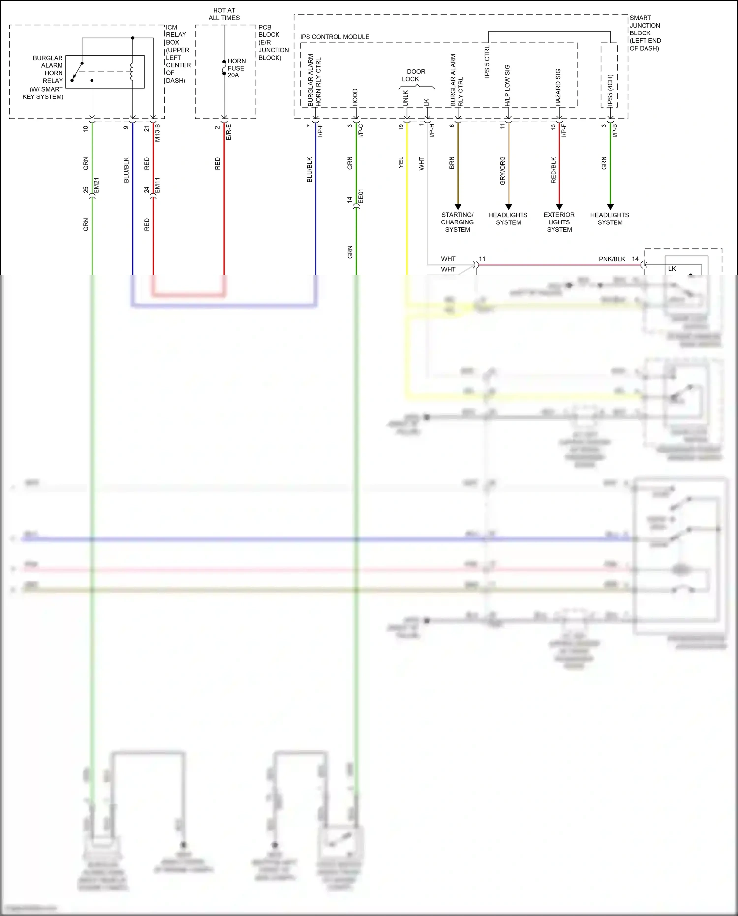 Wiring diagram pnk for Hyundai Sonata VII (2014-2017) (23 of 258)