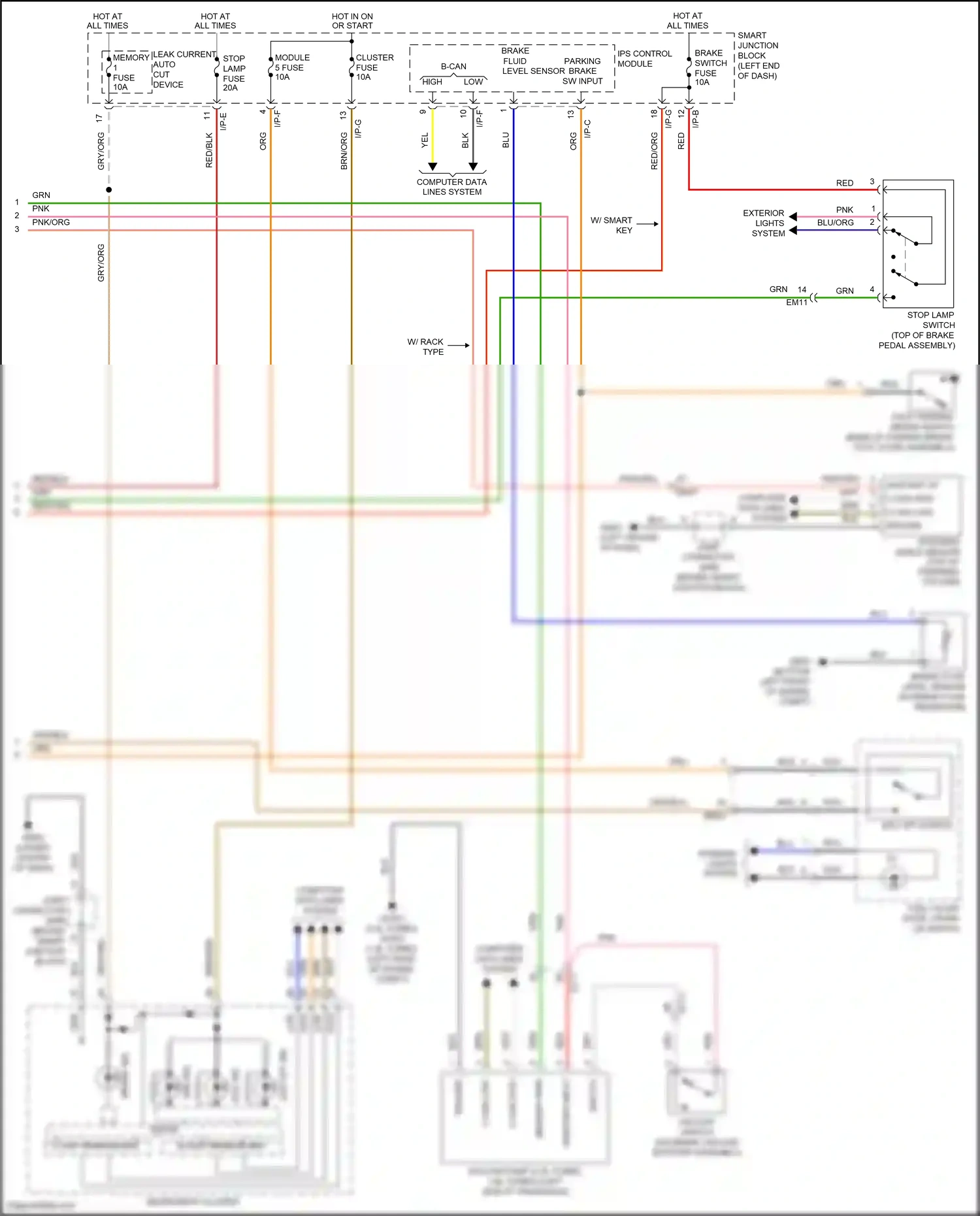 Wiring diagram pnk for Hyundai Sonata VII (2014-2017) (104 of 258)