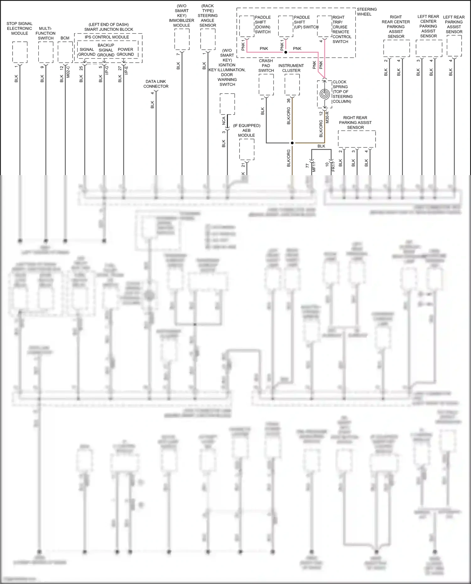 Wiring diagram pnk for Hyundai Sonata VII (2014-2017) (251 of 258)