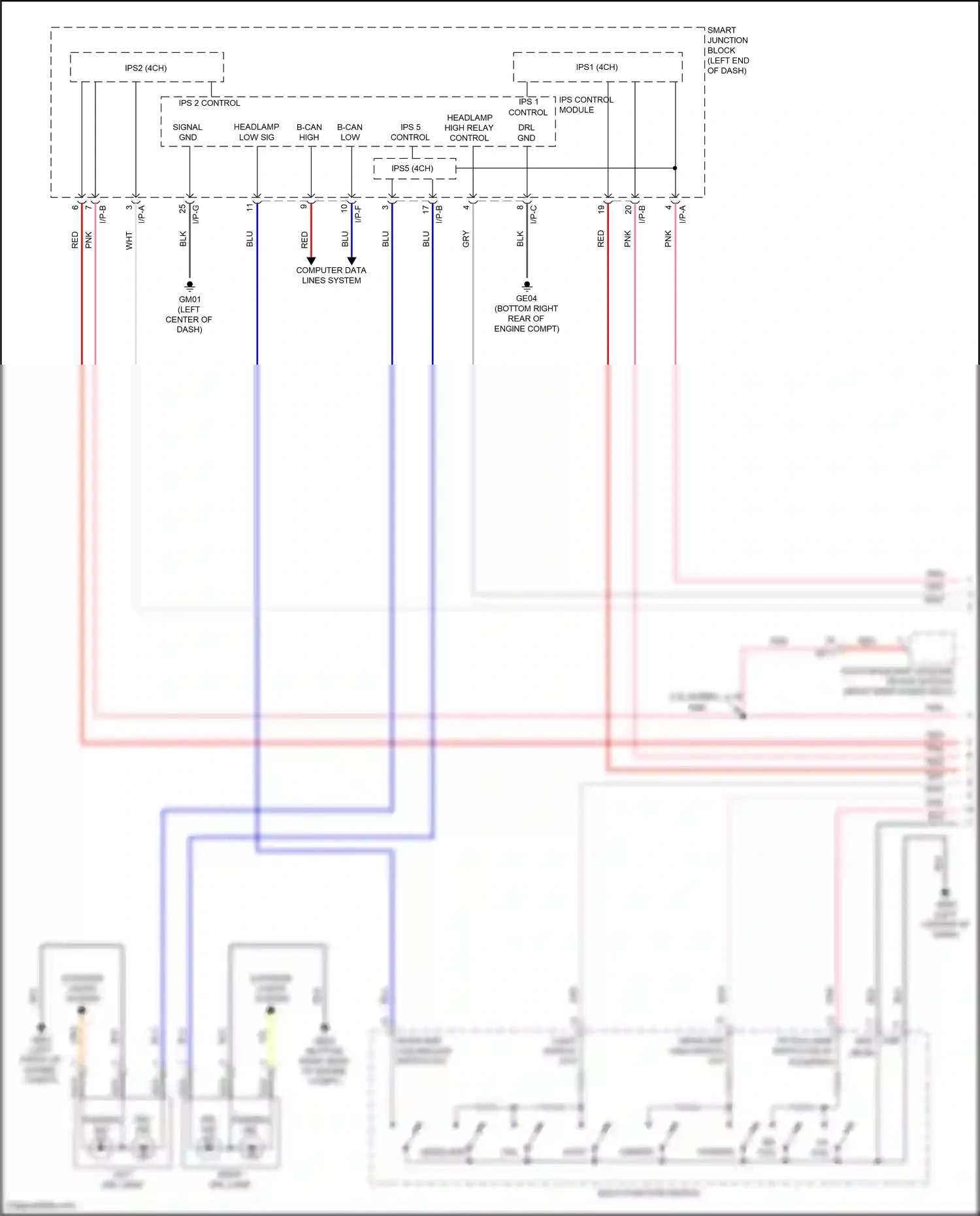 Wiring diagram pnk for Hyundai Sonata VII (2014-2017) (174 of 258)