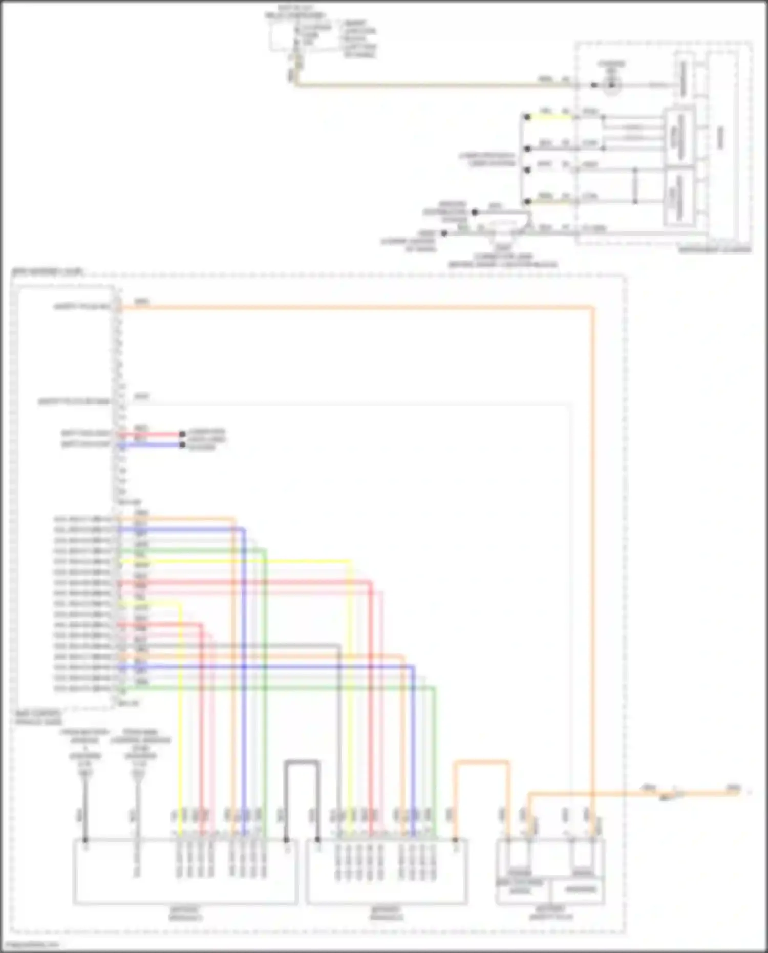 Wiring diagram power high voltage inside for Hyundai Sonata VII (2014-2017) (2 of 2)
