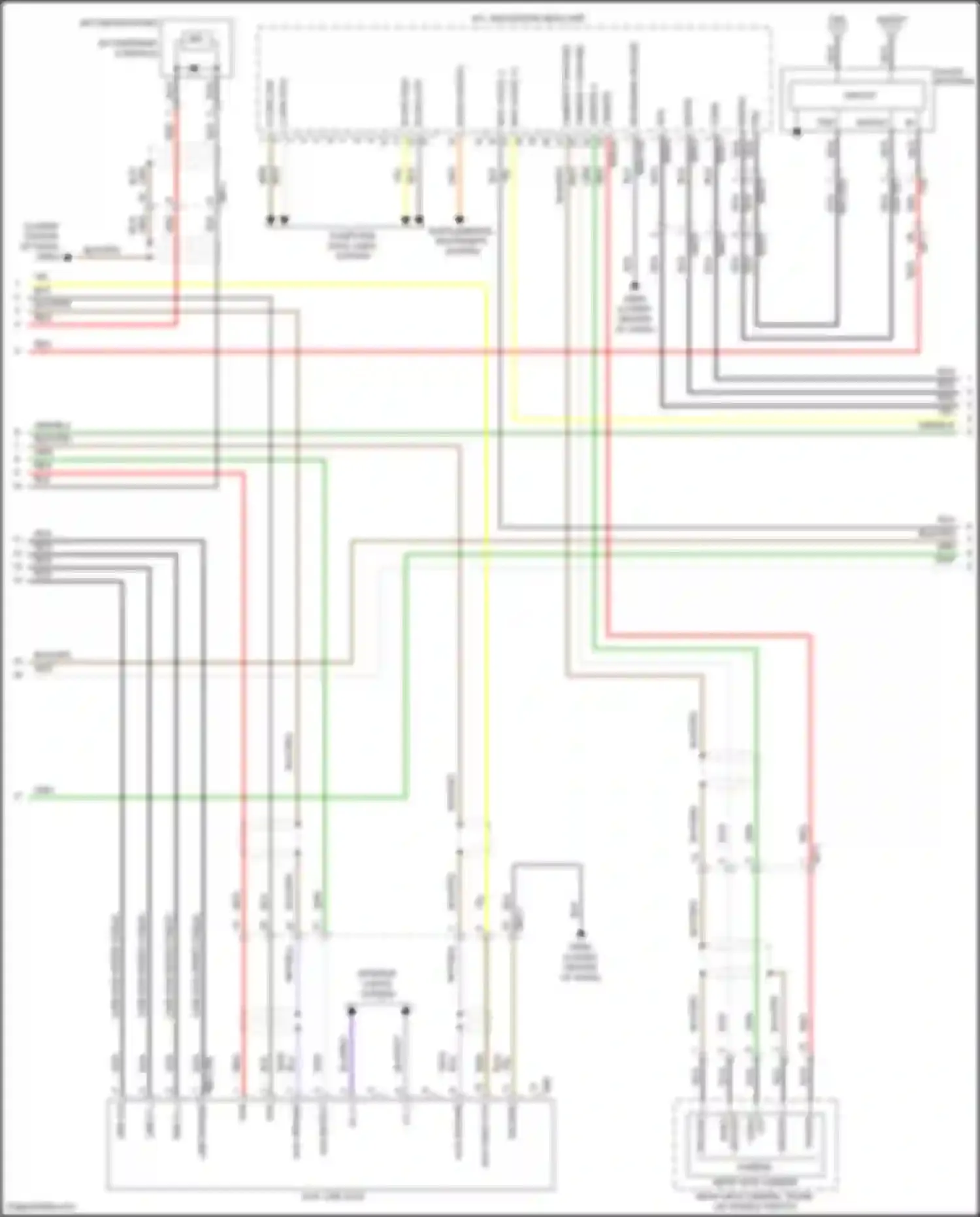 Wiring diagram rear view camera, trunk lid handle switch for Hyundai Sonata VII (2014-2017) (3 of 26)