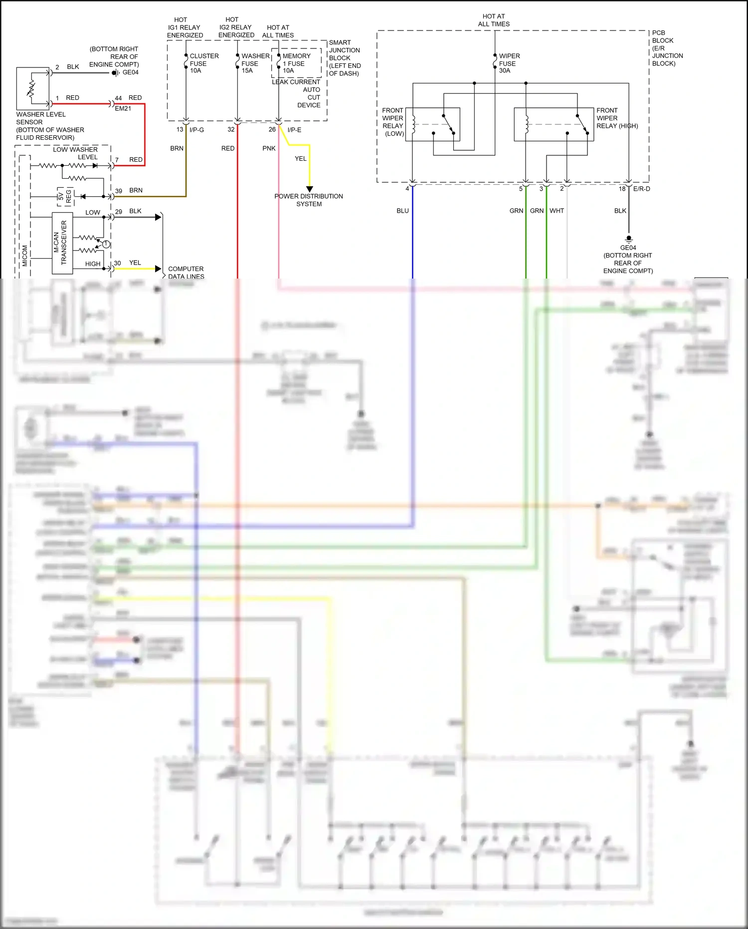 Wiring diagram red for Hyundai Sonata VII (2014-2017) (10 of 310)
