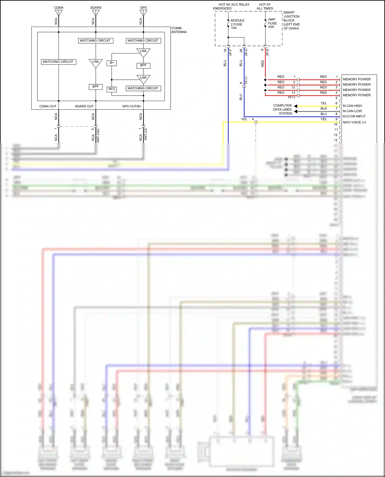 Wiring diagram red for Hyundai Sonata VII (2014-2017) (86 of 310)