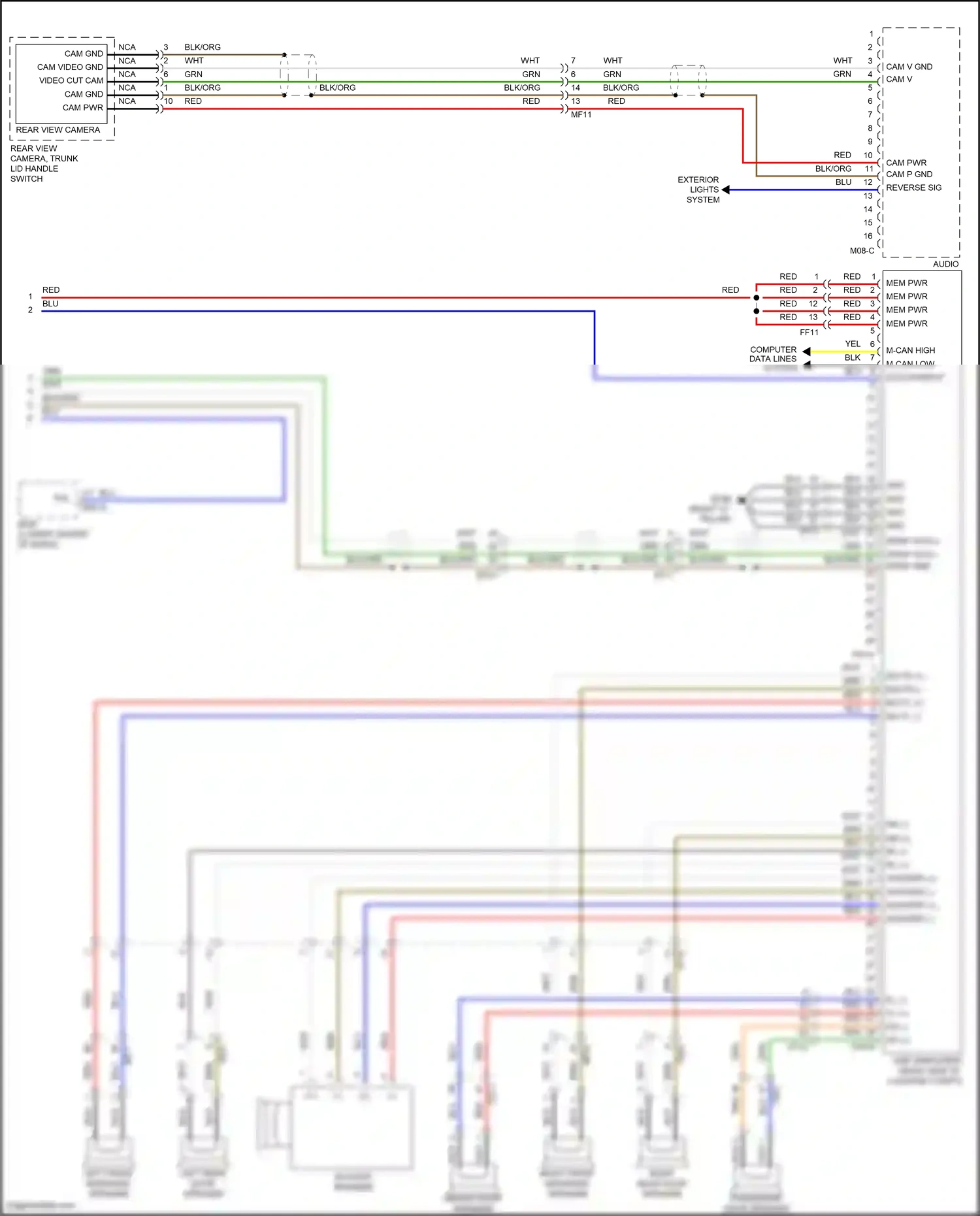 Wiring diagram red for Hyundai Sonata VII (2014-2017) (108 of 310)