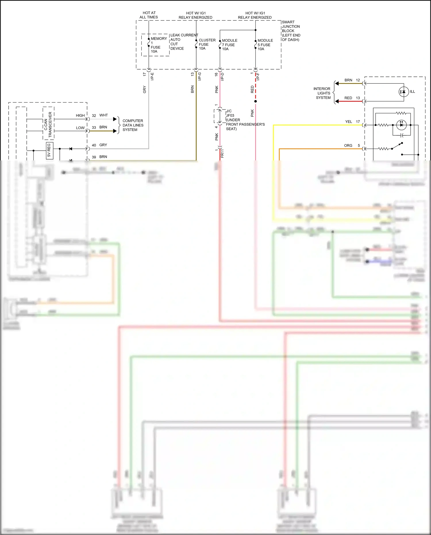 Wiring diagram red for Hyundai Sonata VII (2014-2017) (19 of 310)