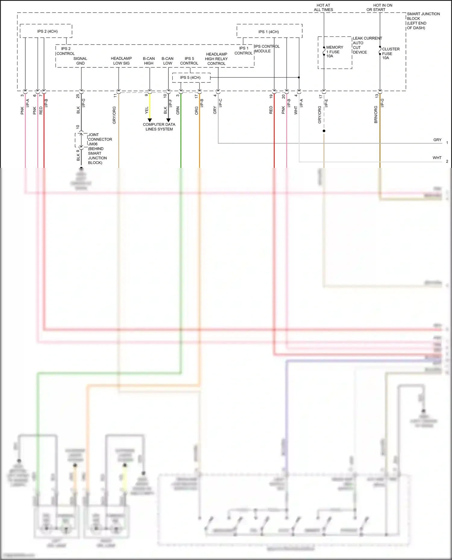 Wiring diagram red for Hyundai Sonata VII (2014-2017) (211 of 310)