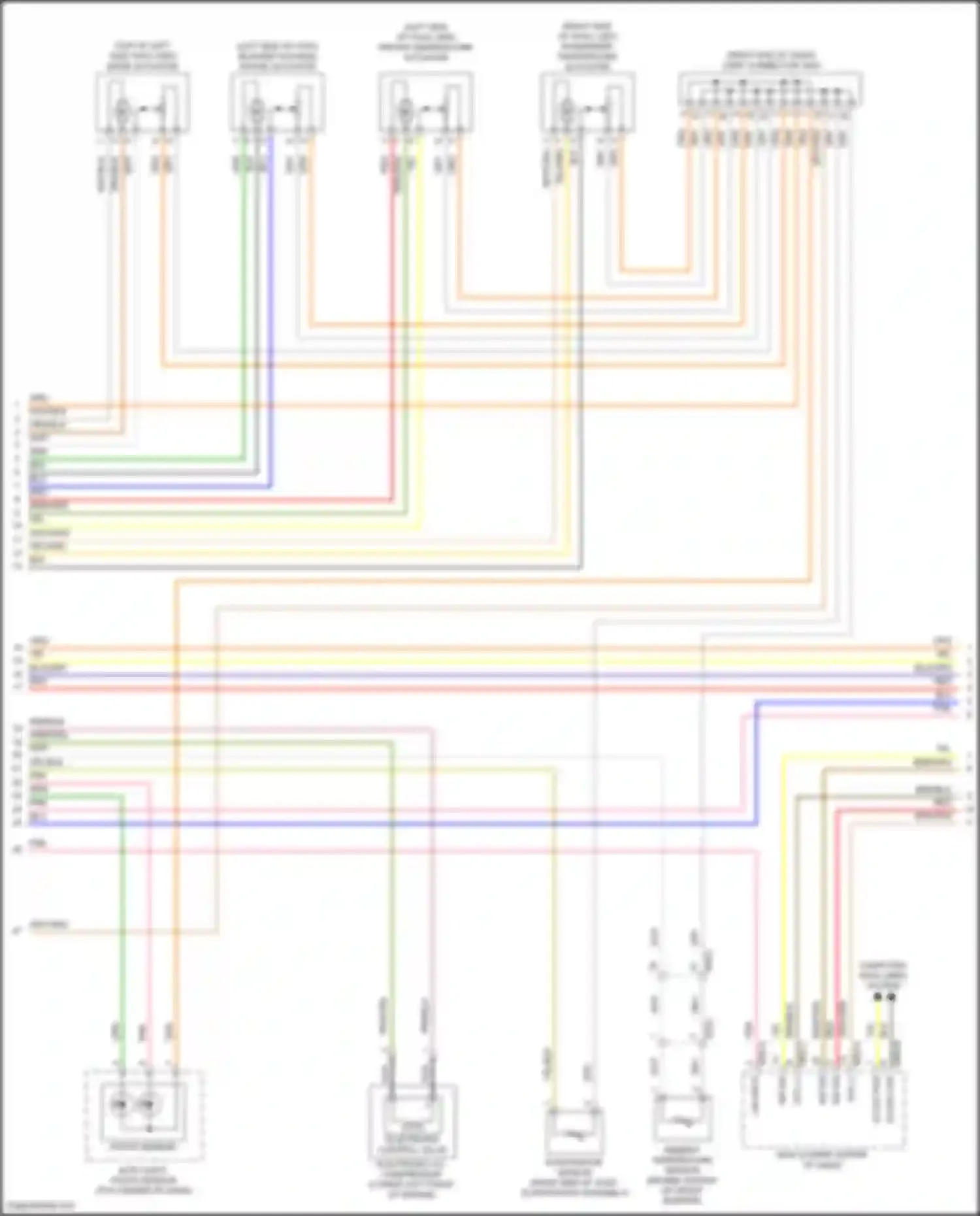 Wiring diagram right end of dash) for Hyundai Sonata VII (2014-2017) (34 of 46)