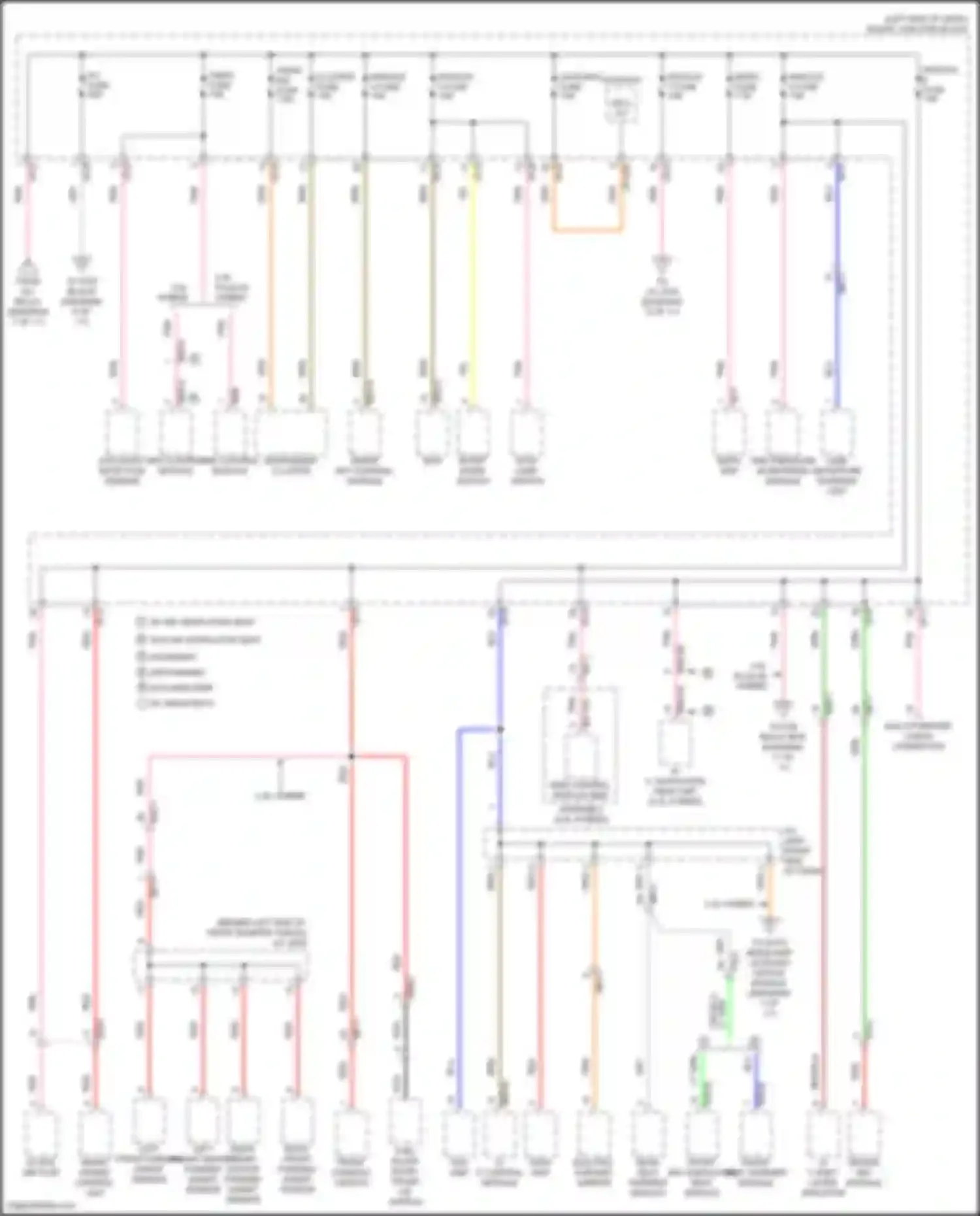 Wiring diagram right front parking assist sensor for Hyundai Sonata VII (2014-2017) (3 of 3)