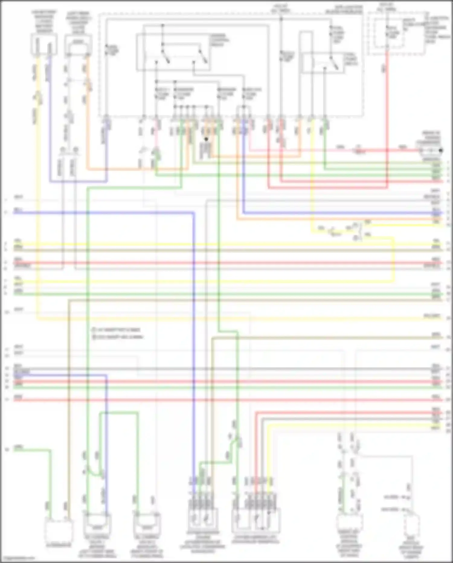Wiring diagram sensor 1 fuse for Hyundai Sonata VII (2014-2017) (3 of 7)