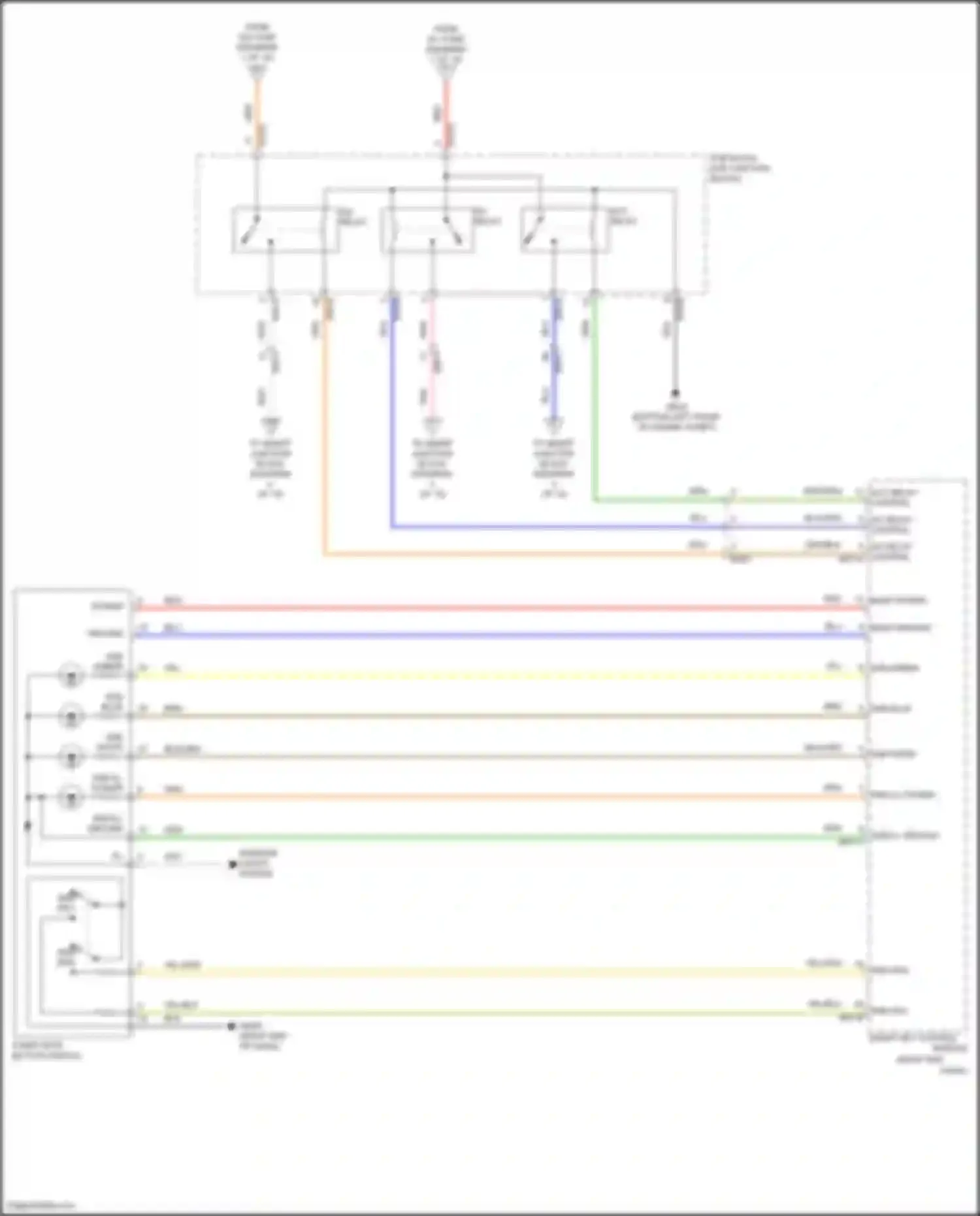 Wiring diagram smart key control for Hyundai Sonata VII (2014-2017) (1 of 1)