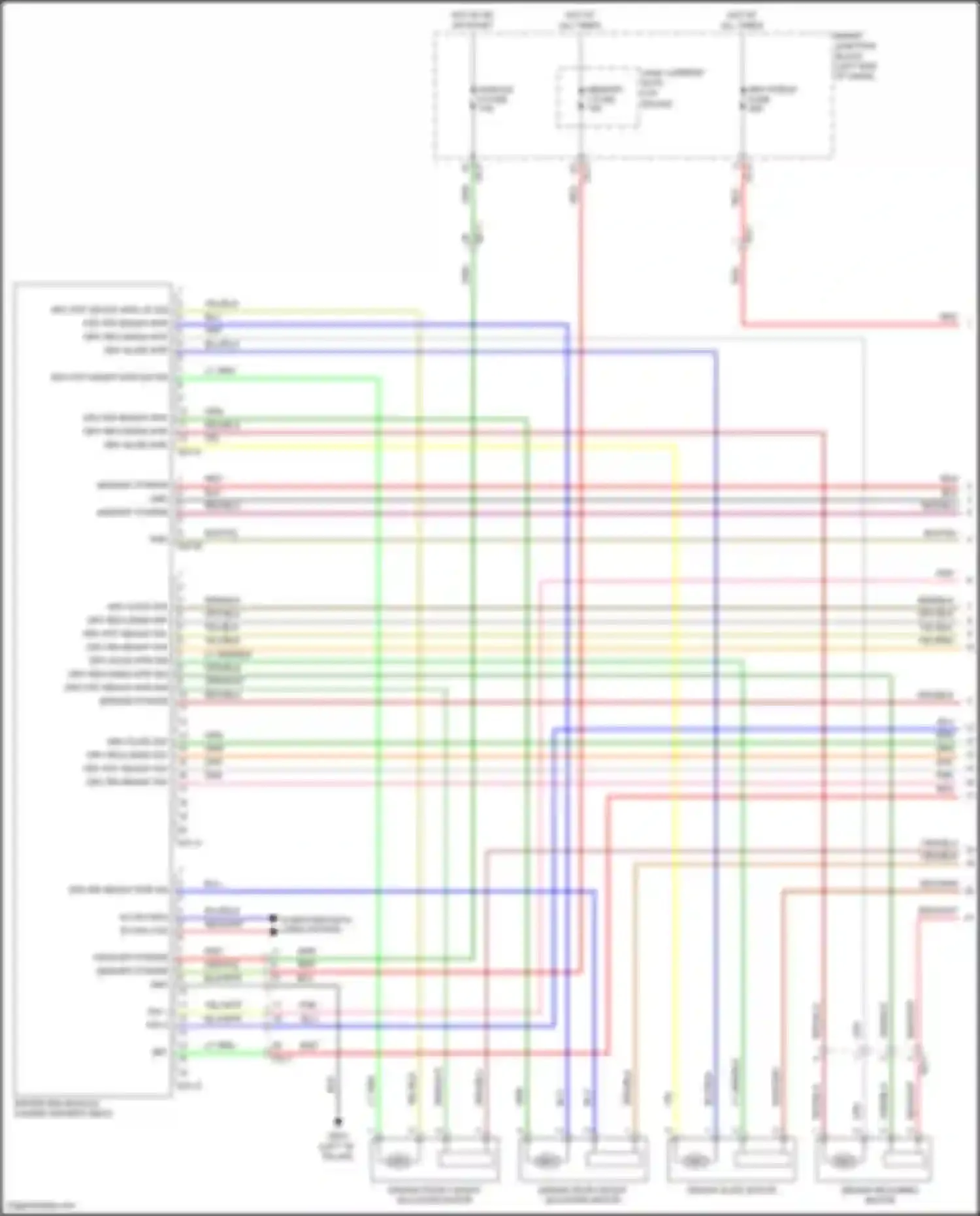 Wiring diagram sw 1 for Hyundai Sonata VII (2014-2017) (1 of 7)