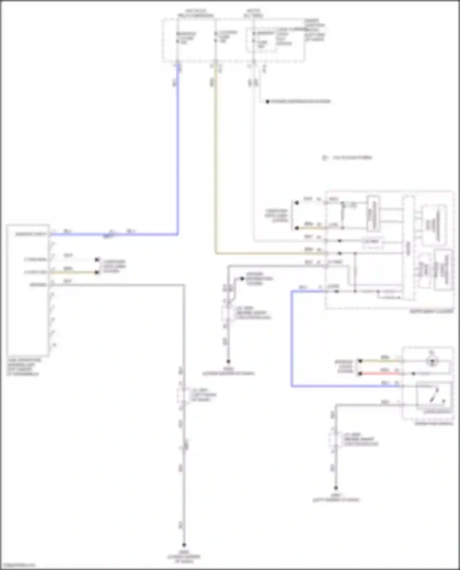Wiring diagram tft lcd for Hyundai Sonata VII (2014-2017) (4 of 4)