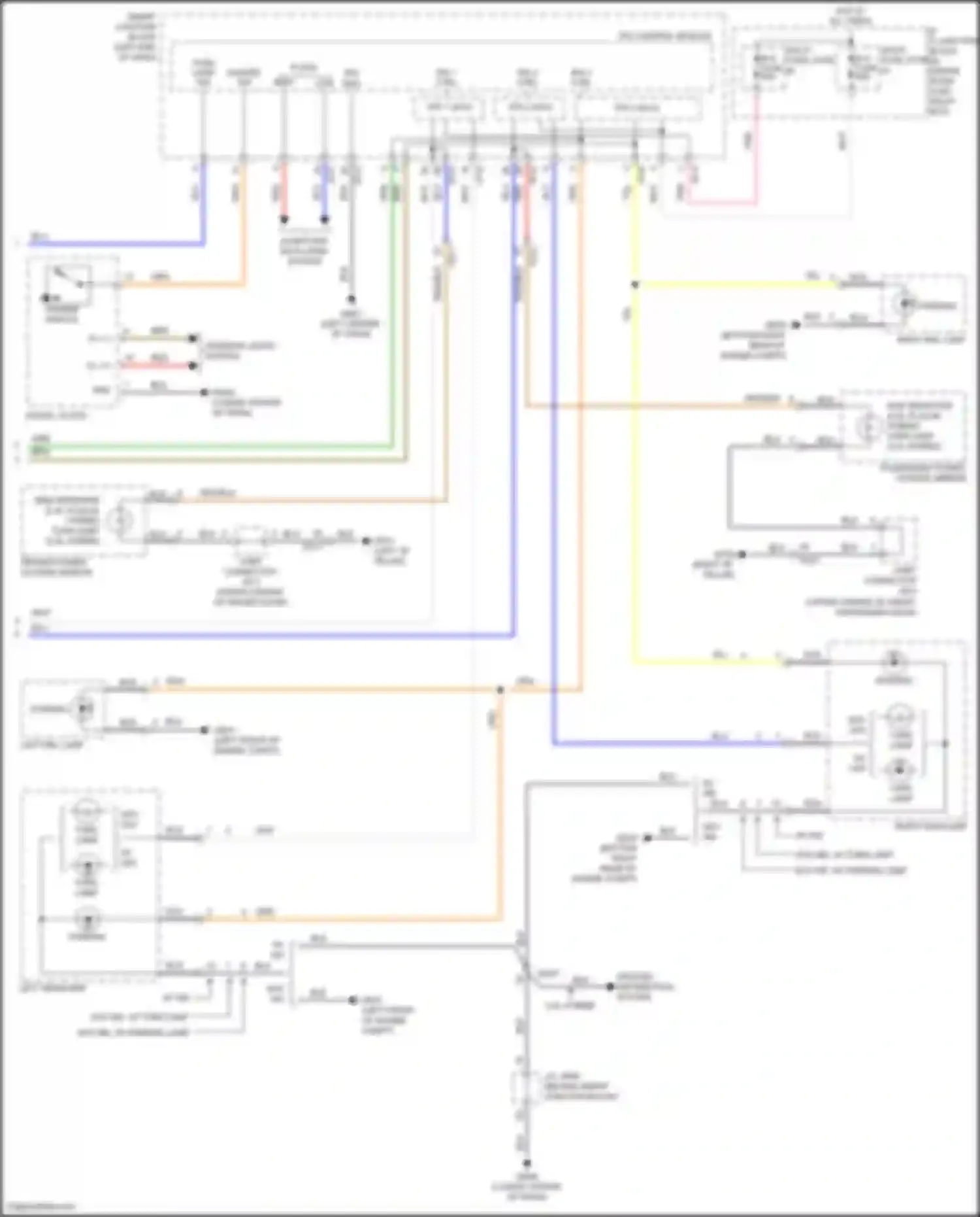 Wiring diagram turn lamp sig for Hyundai Sonata VII (2014-2017) (1 of 2)